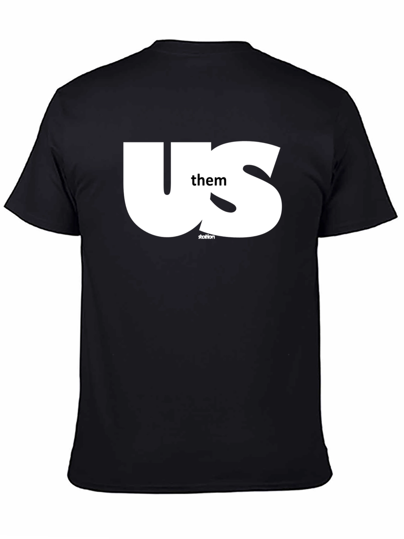 Us Them Graphic Tee - Black T-Shirt