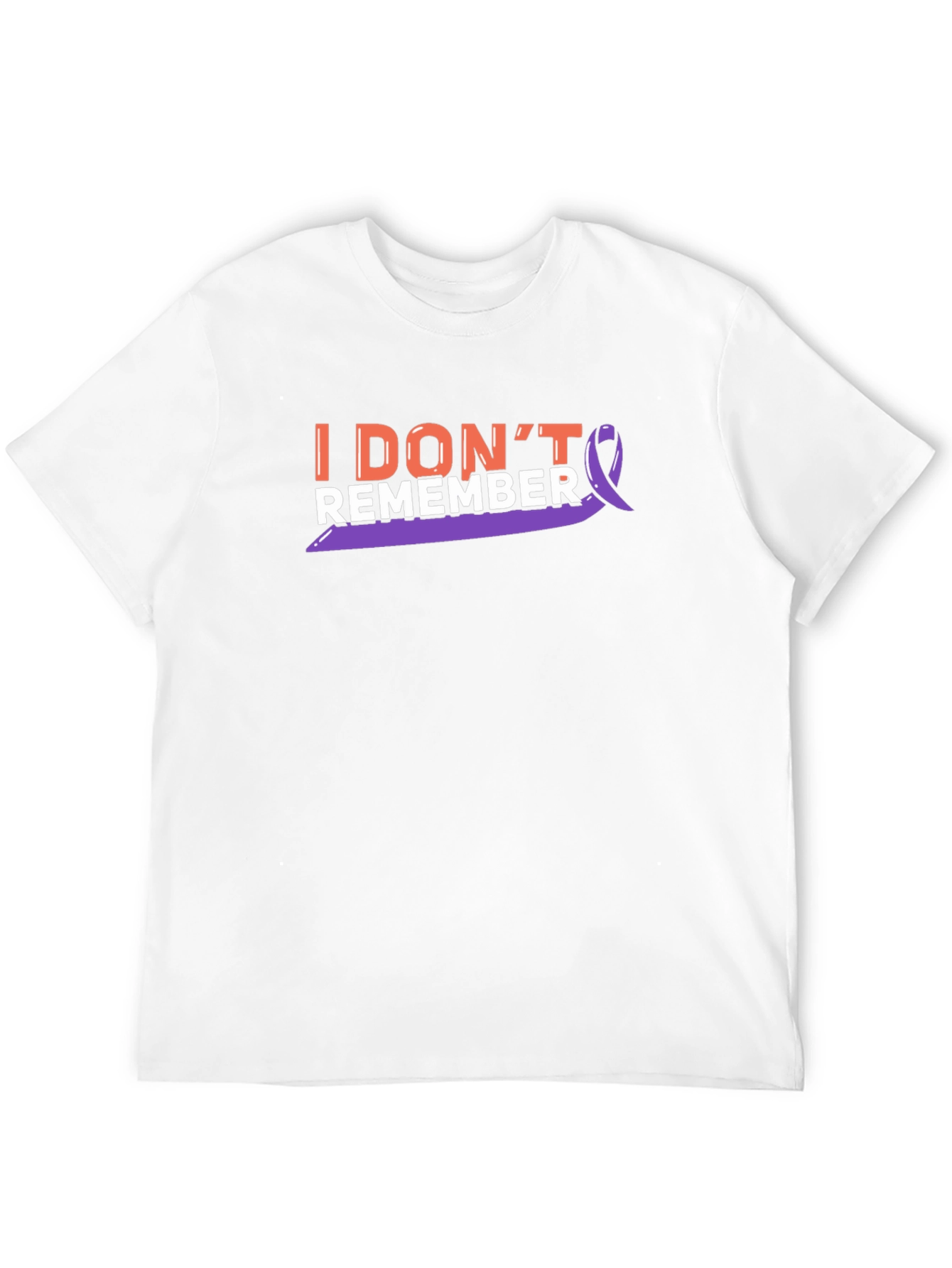 I Dont Remember Purple Ribbon T-Shirt