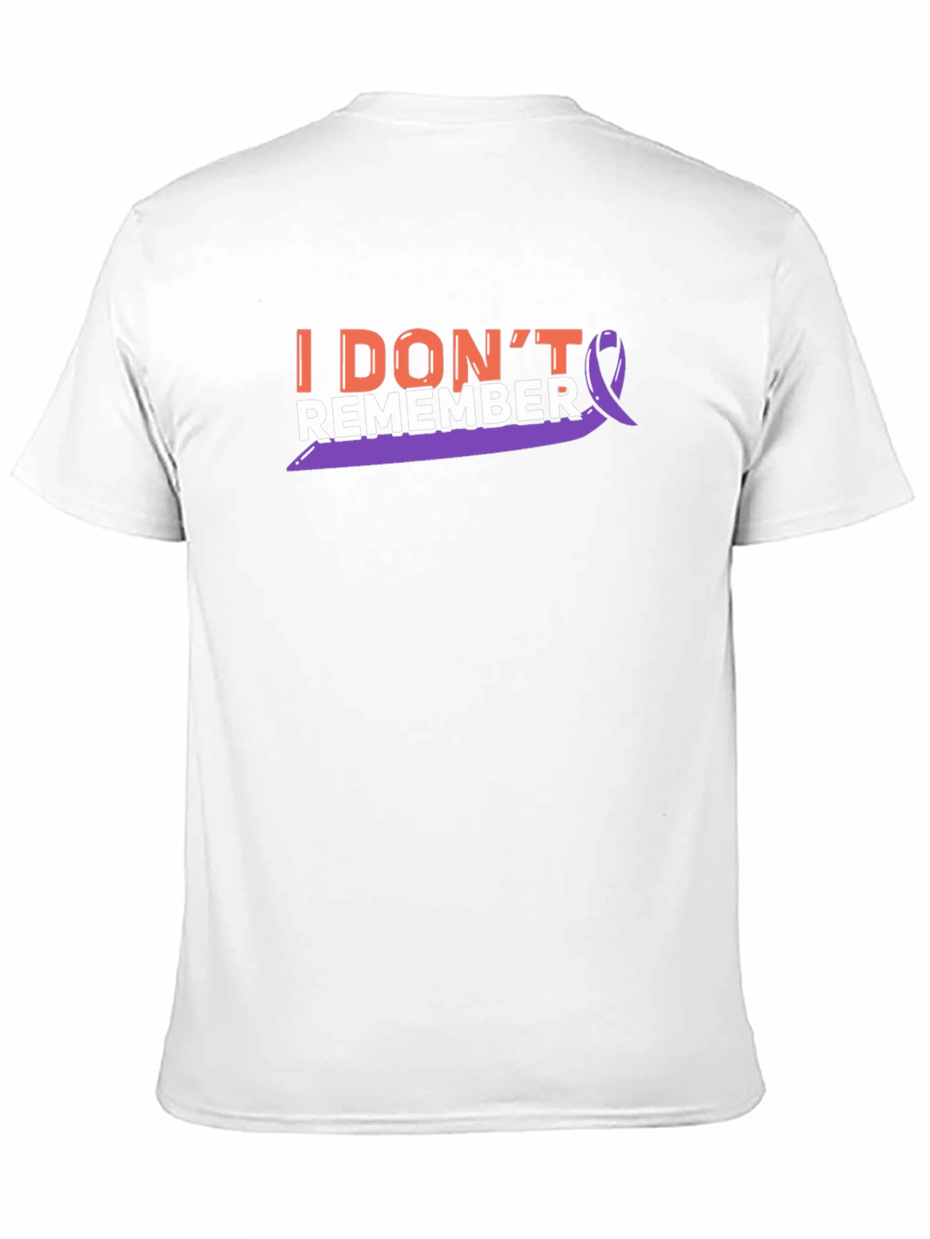 I Dont Remember Purple Ribbon T-Shirt