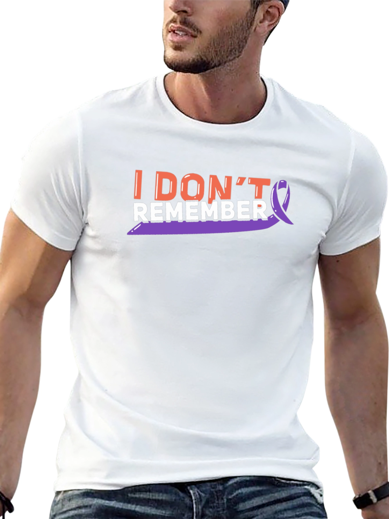 I Dont Remember Purple Ribbon T-Shirt