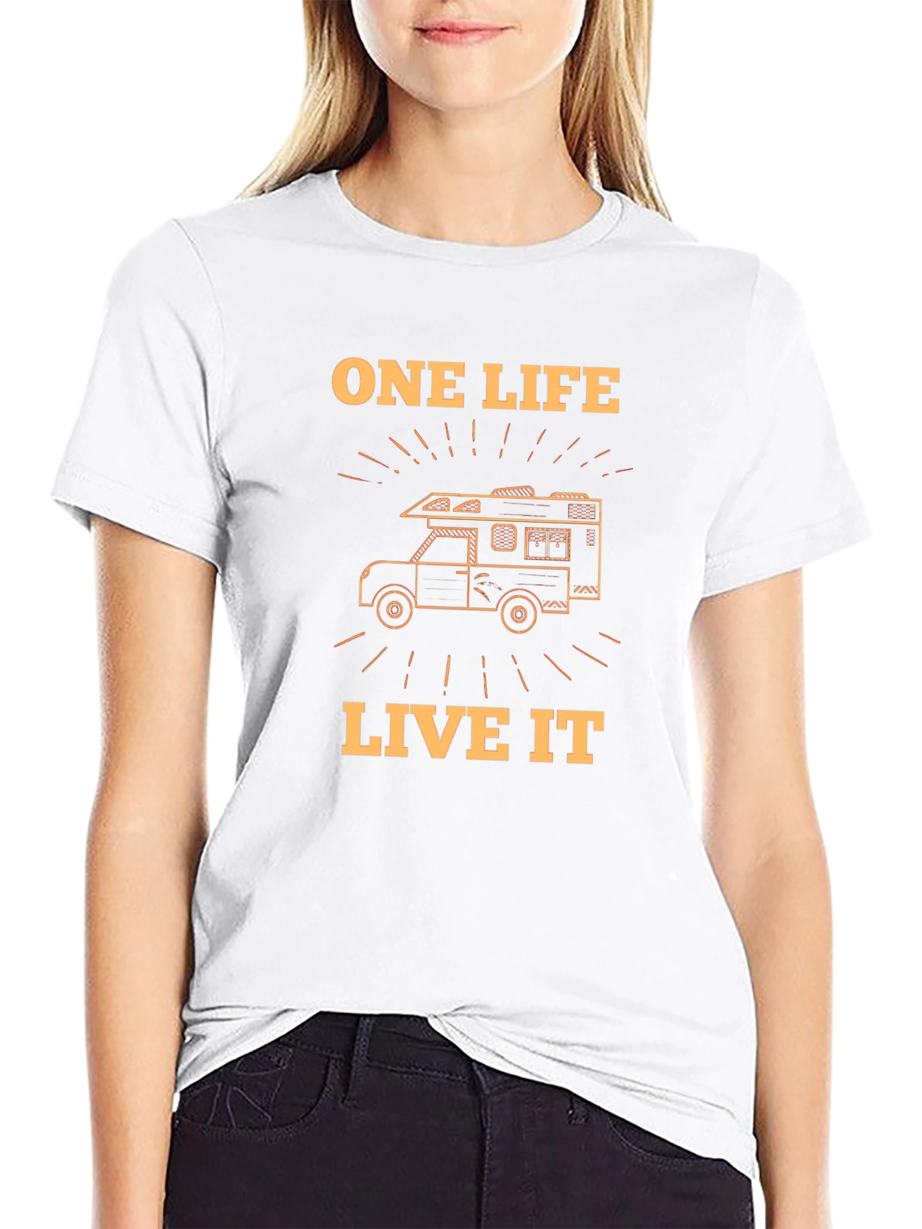 One Life Live It RV Graphic Tee - Black