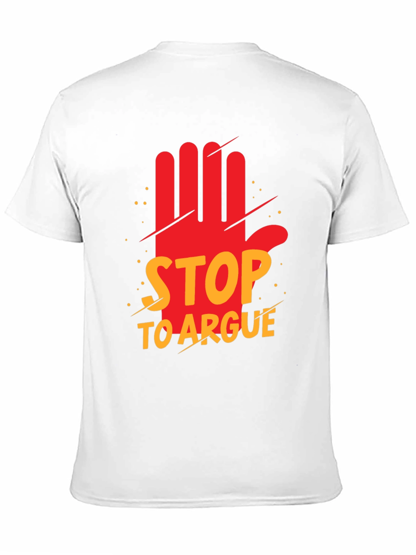 Stop to Argue Graphic Tee - Black