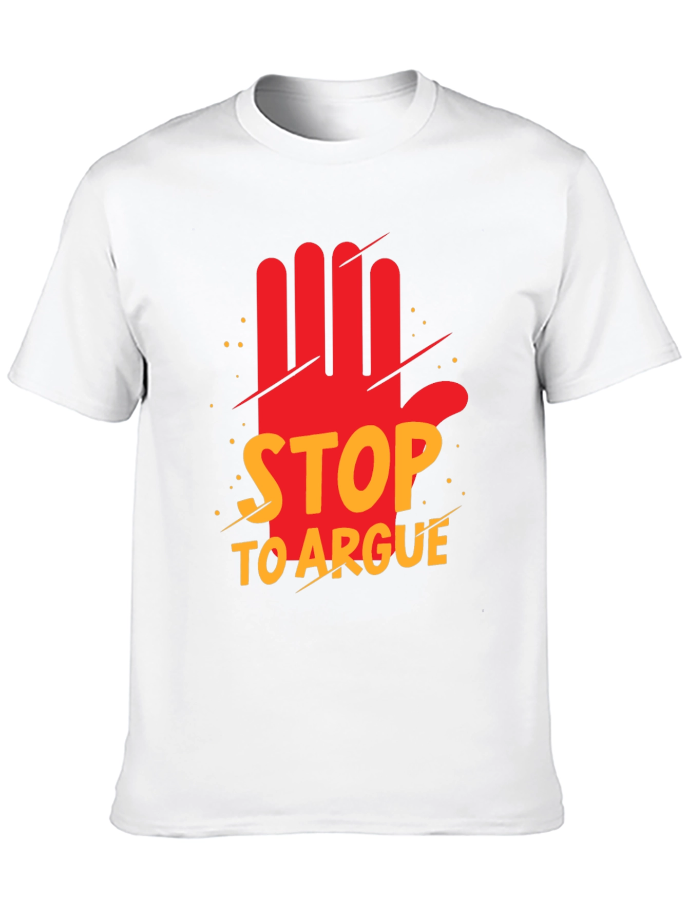 Stop to Argue Graphic Tee - Black