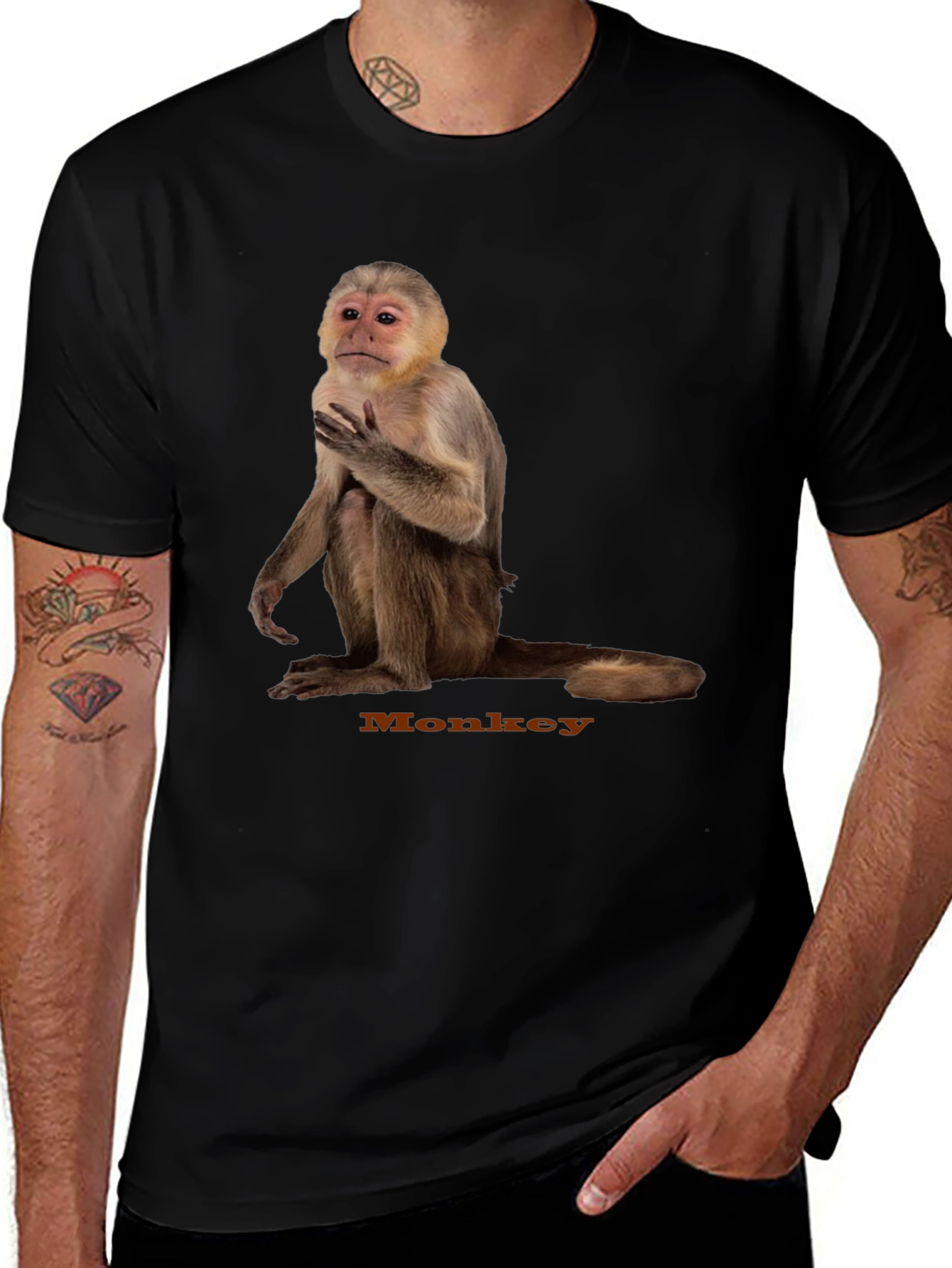Monkey Graphic Tee - Unisex Cotton T-Shirt