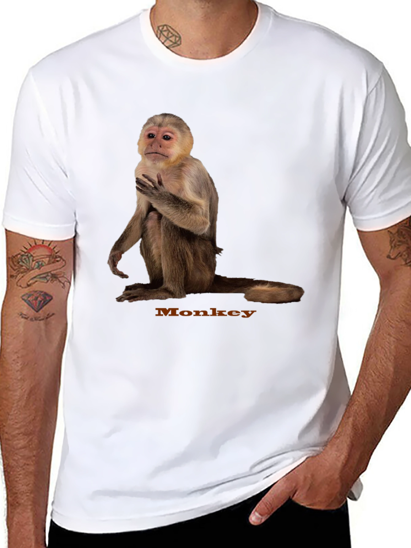 Monkey Graphic Tee - Unisex Cotton T-Shirt