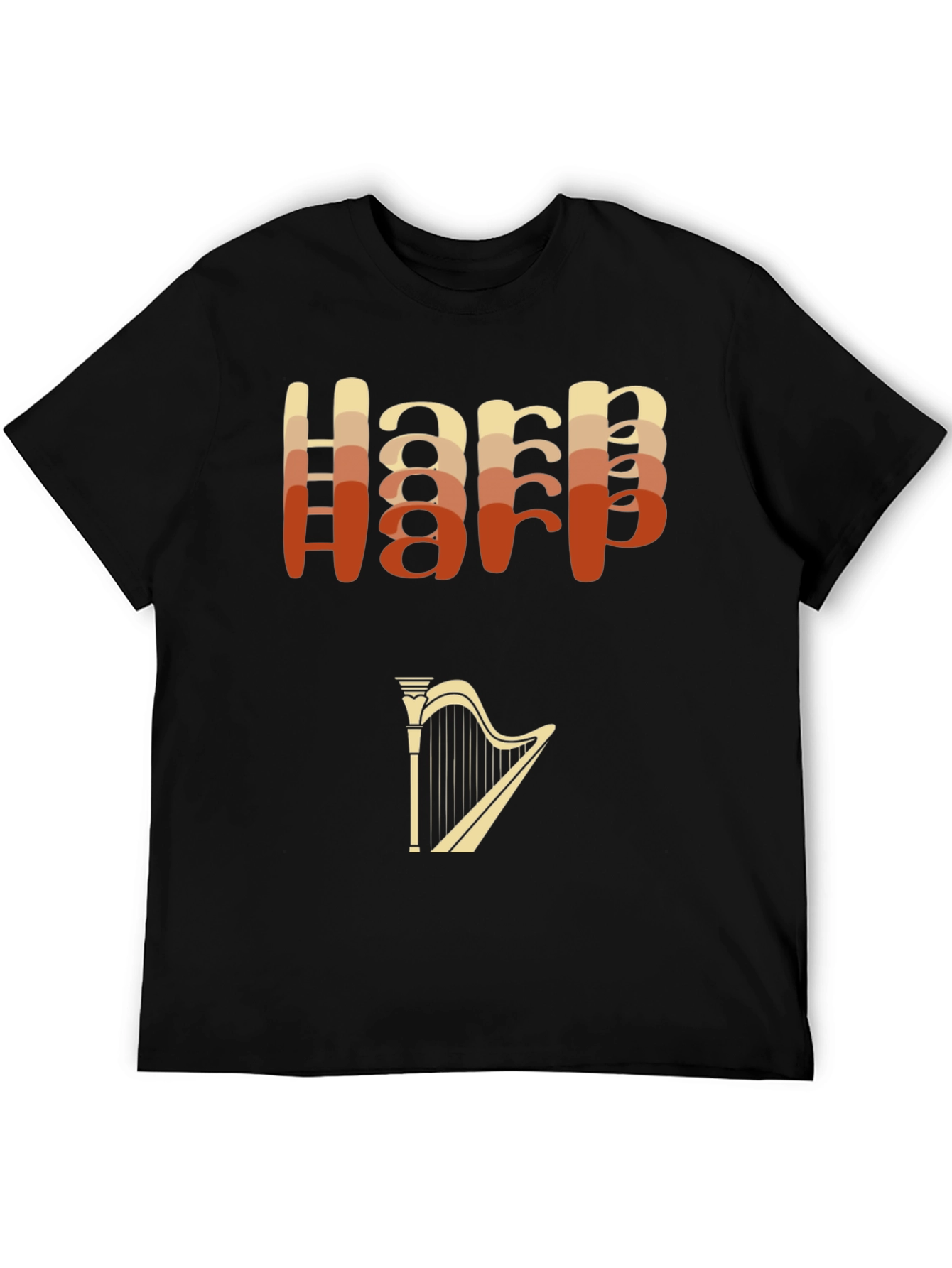 Retro Harp Graphic T-Shirt