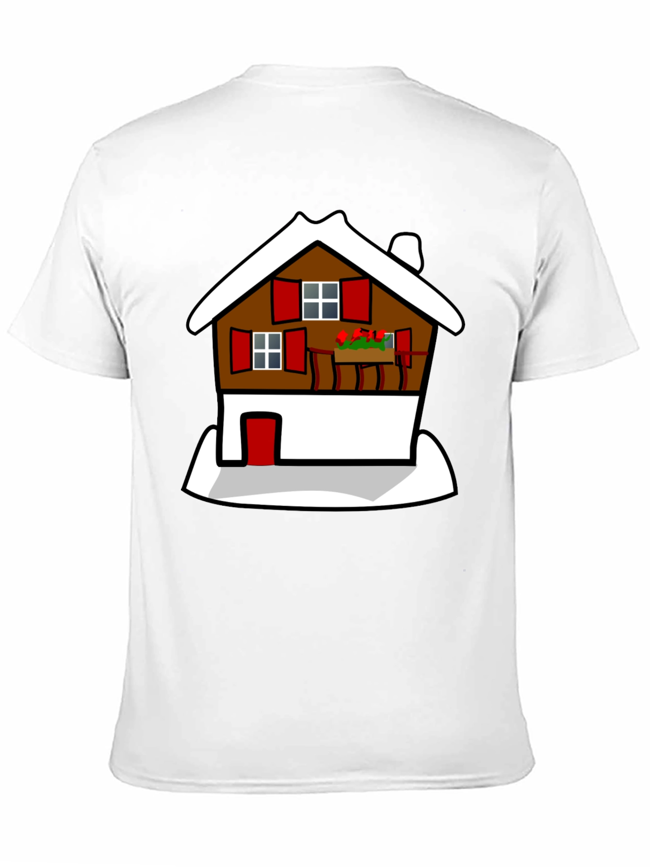 Chalet Graphic Tee -  Cozy Cabin Style T-Shirt