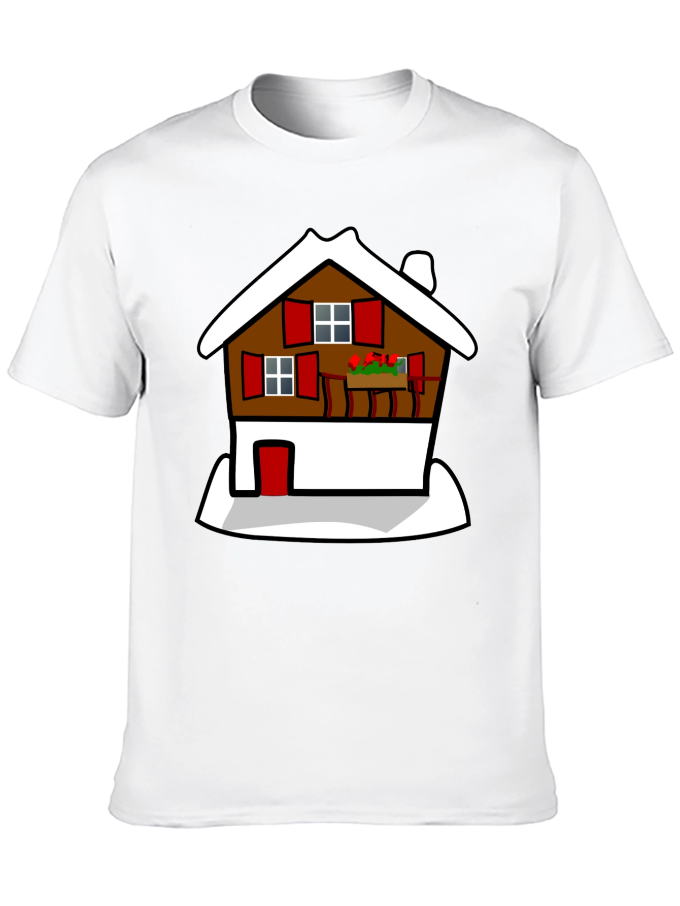 Chalet Graphic Tee -  Cozy Cabin Style T-Shirt