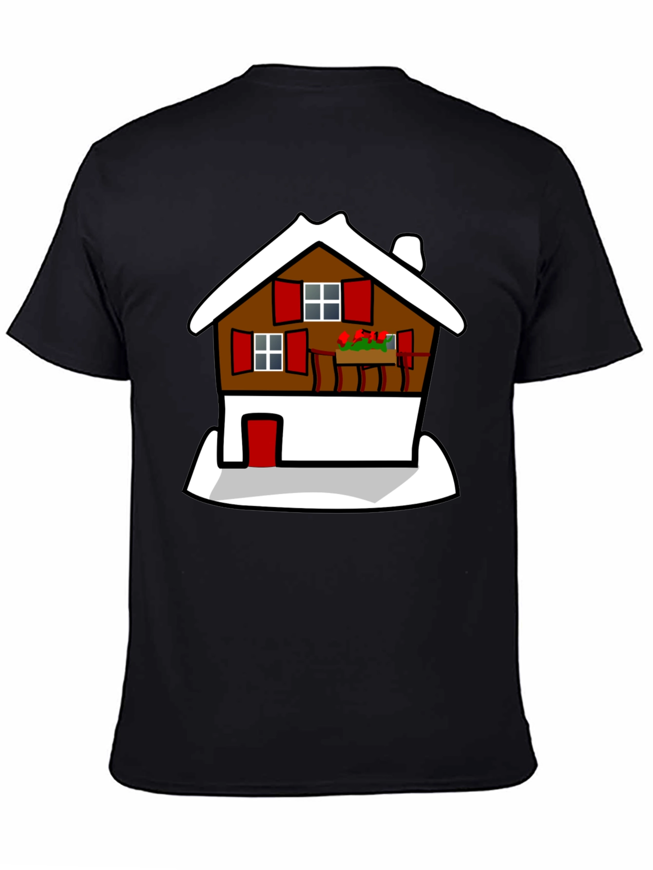 Chalet Graphic Tee -  Cozy Cabin Style T-Shirt