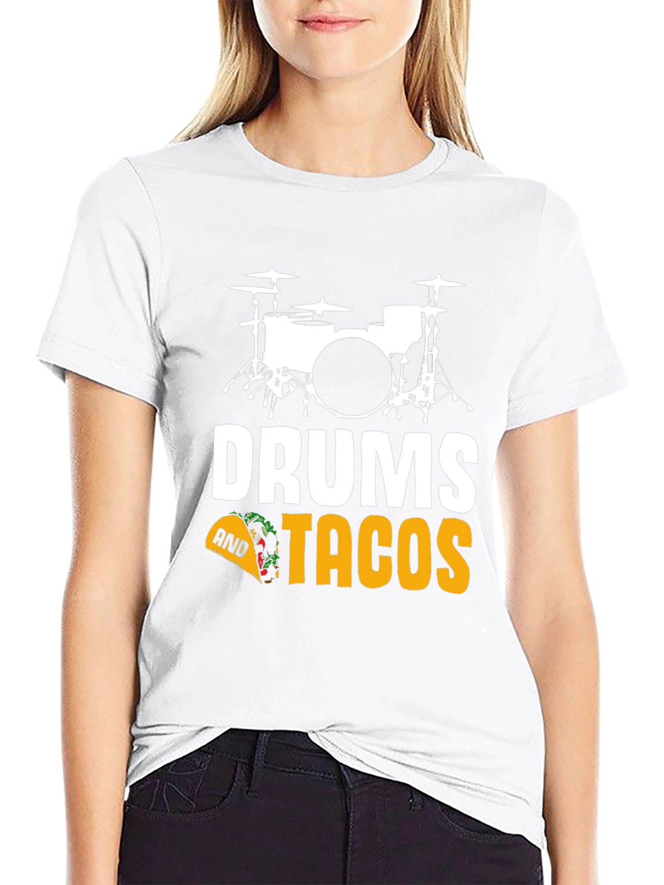 Drums and Tacos Graphic T-Shirt