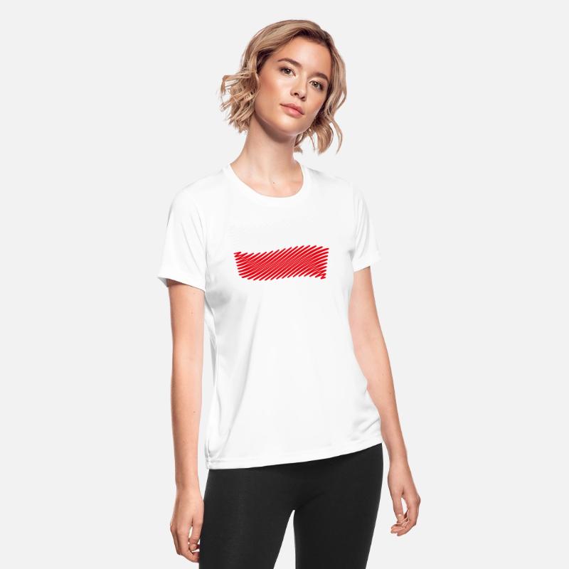 Poland Flag Scribble (White - Red)