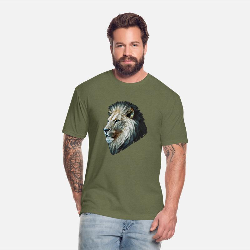 Polygon Animal Print White