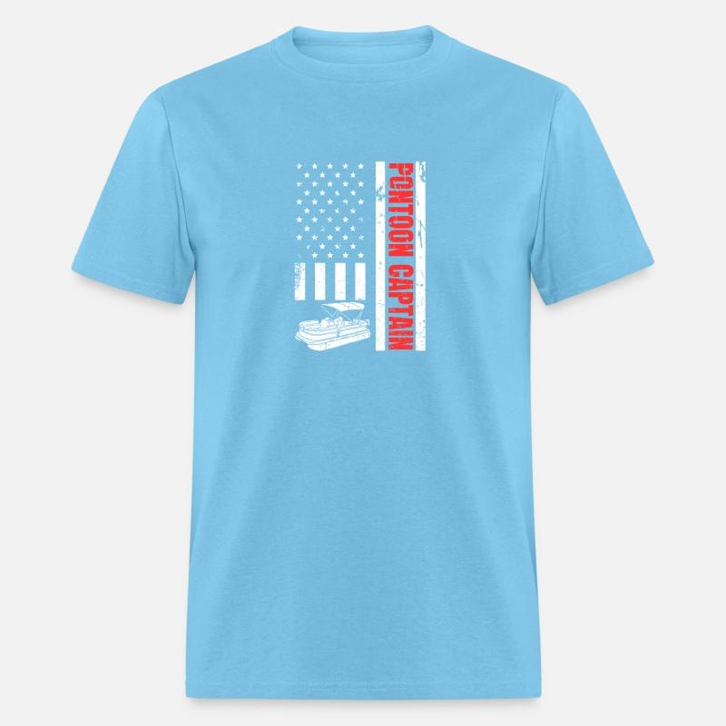 Pontoon Captain Vintage US Flag Proud Pontoon