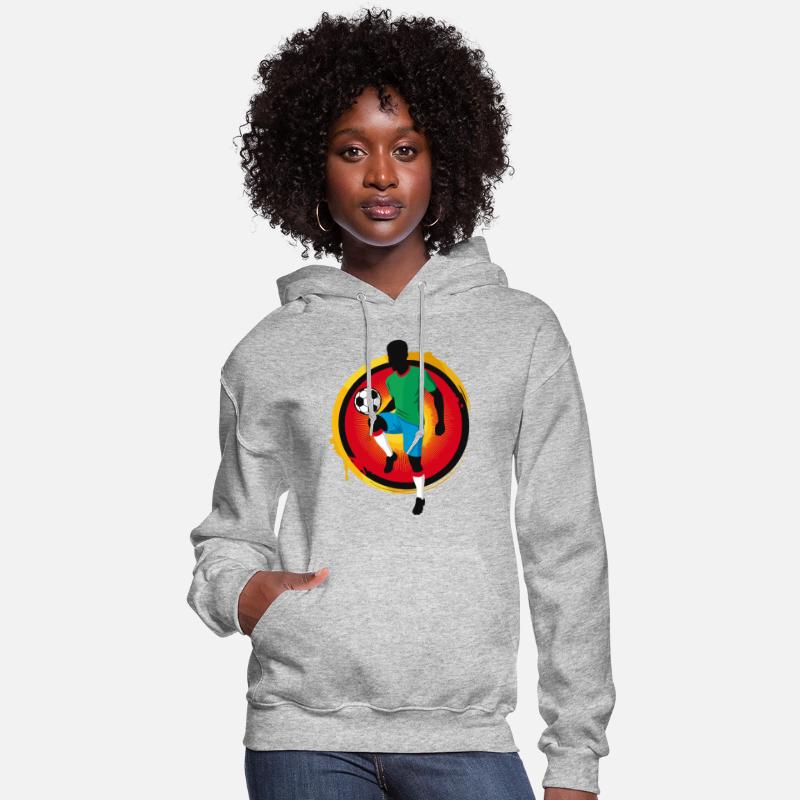 Powerful Soccer Player – Retro Sports Graphic