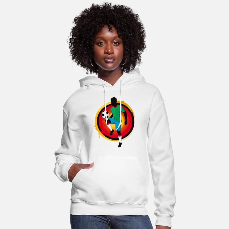 Powerful Soccer Player – Retro Sports Graphic