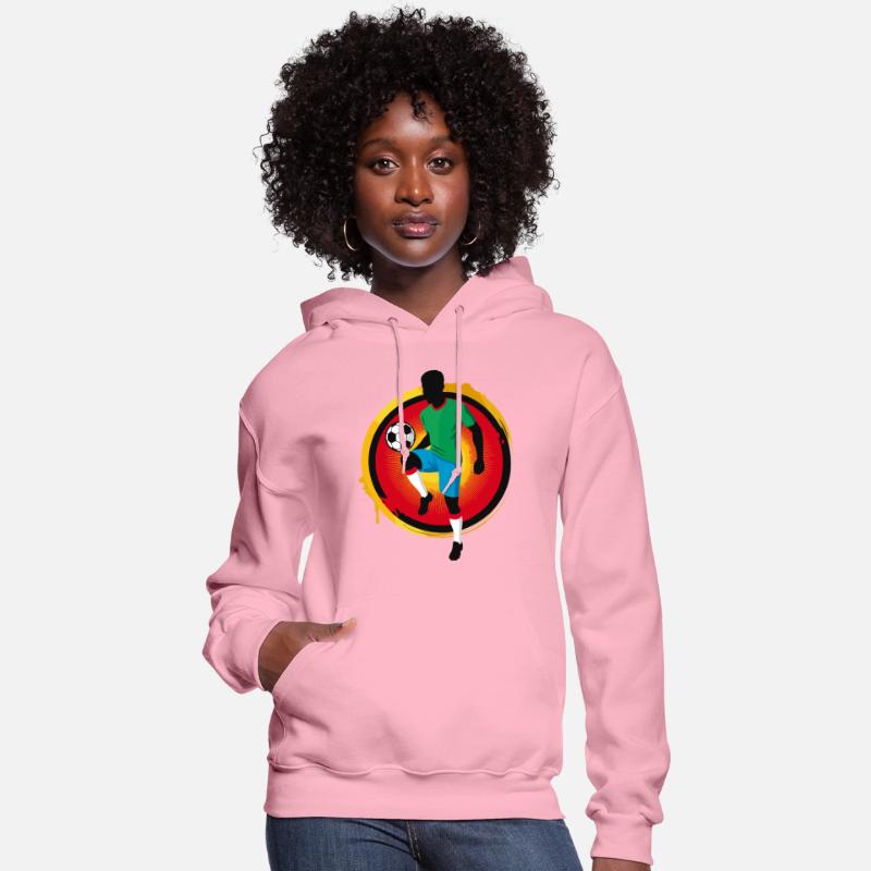 Powerful Soccer Player – Retro Sports Graphic