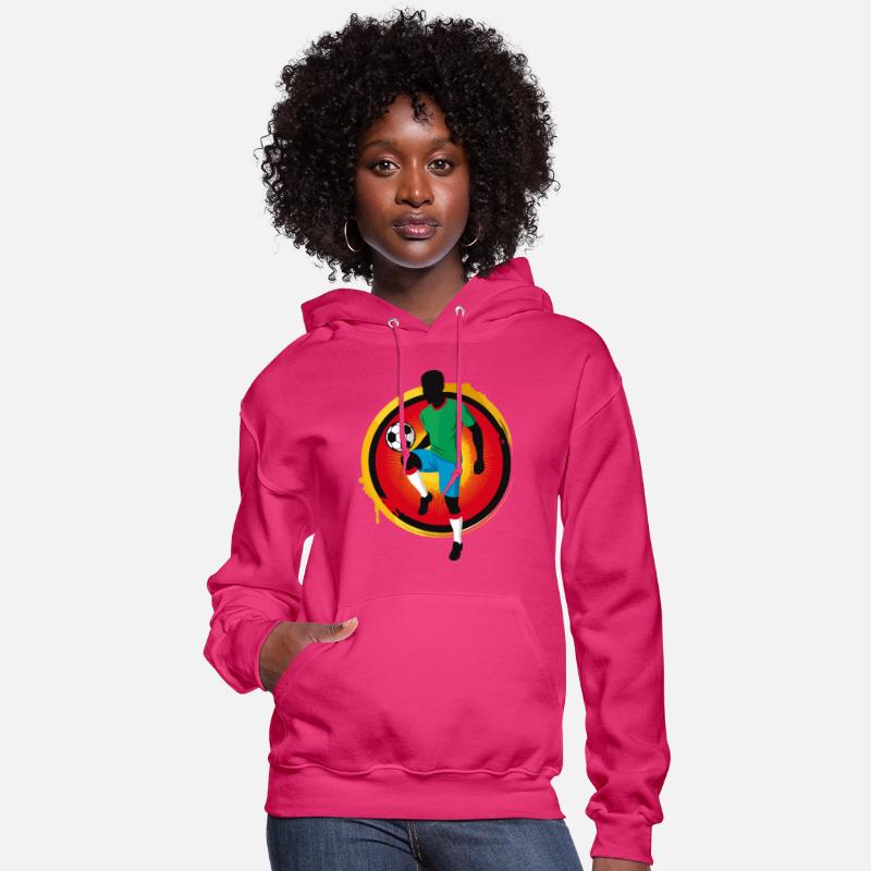 Powerful Soccer Player – Retro Sports Graphic