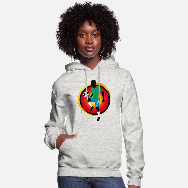 Powerful Soccer Player – Retro Sports Graphic