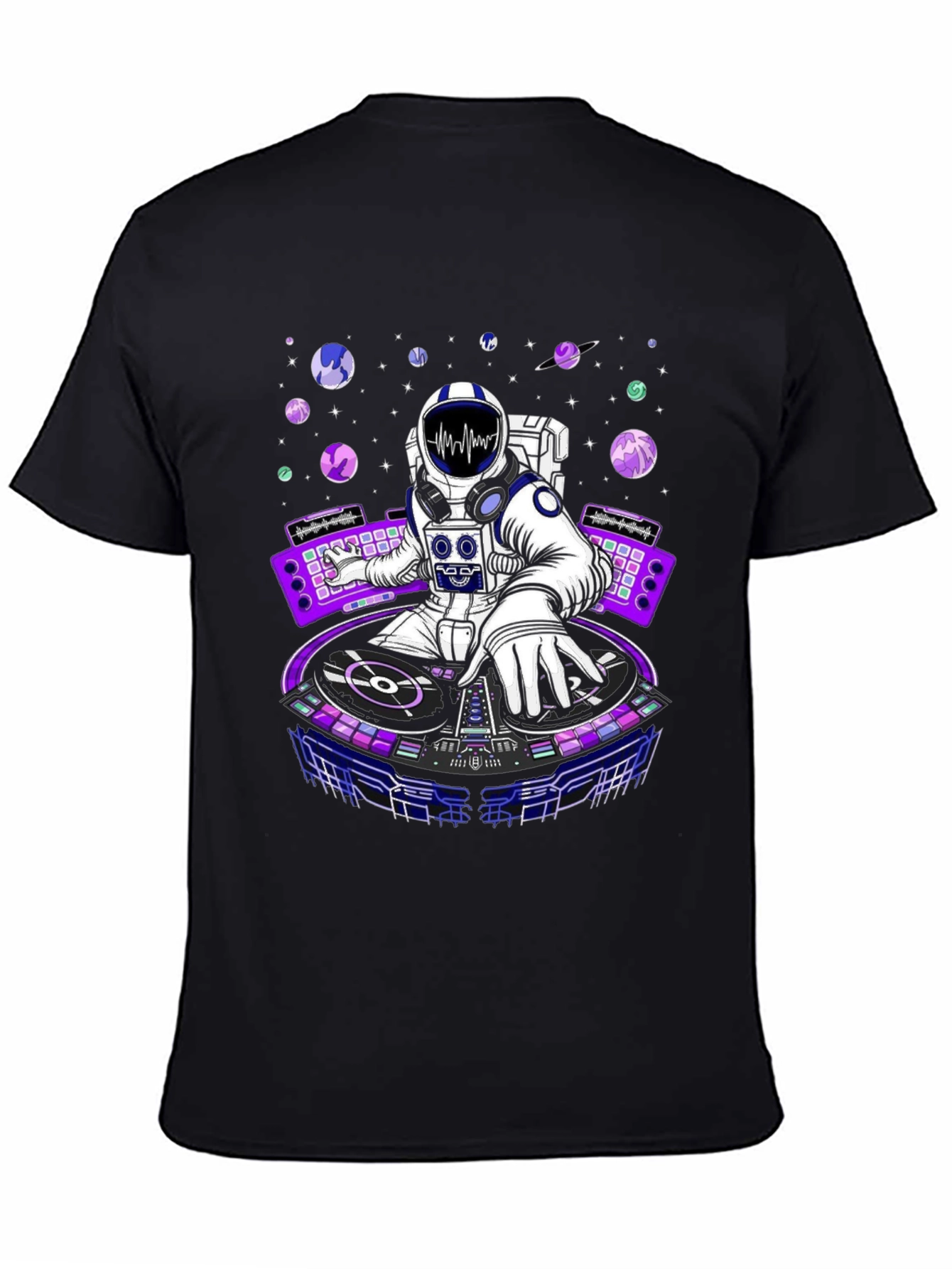 Astronaut DJ Graphic T-Shirt - Space Rave Tee