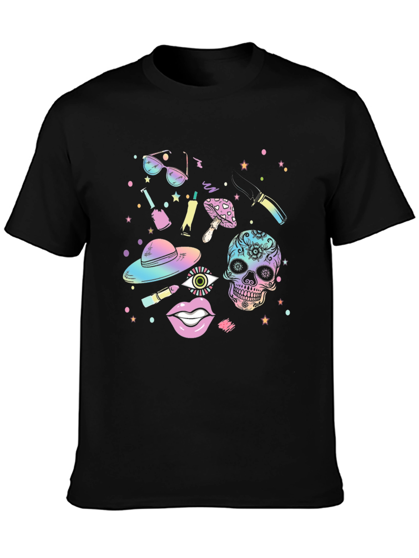 Psychedelic Rainbow Graphic T-Shirt