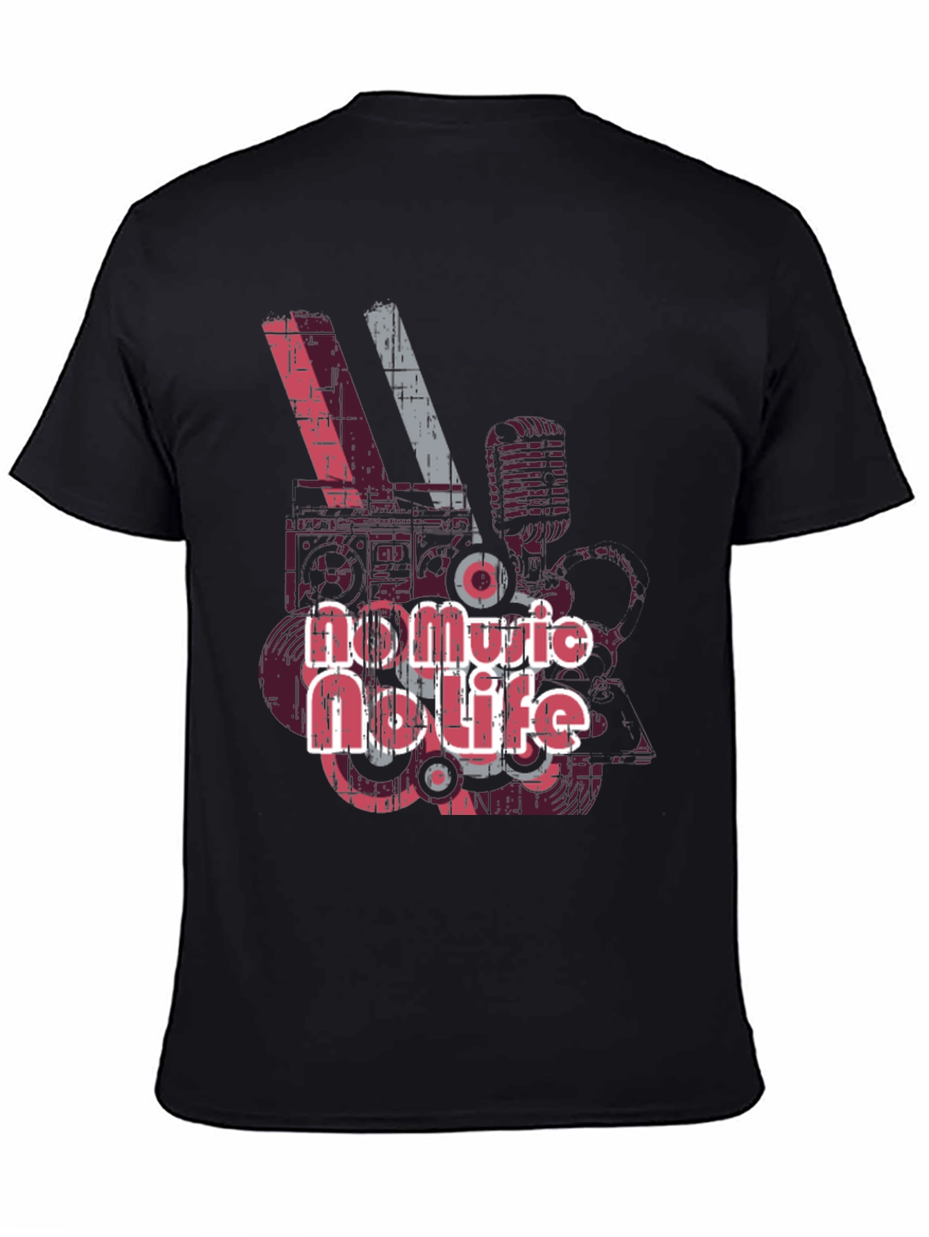 No Music No Life Graphic T-Shirt