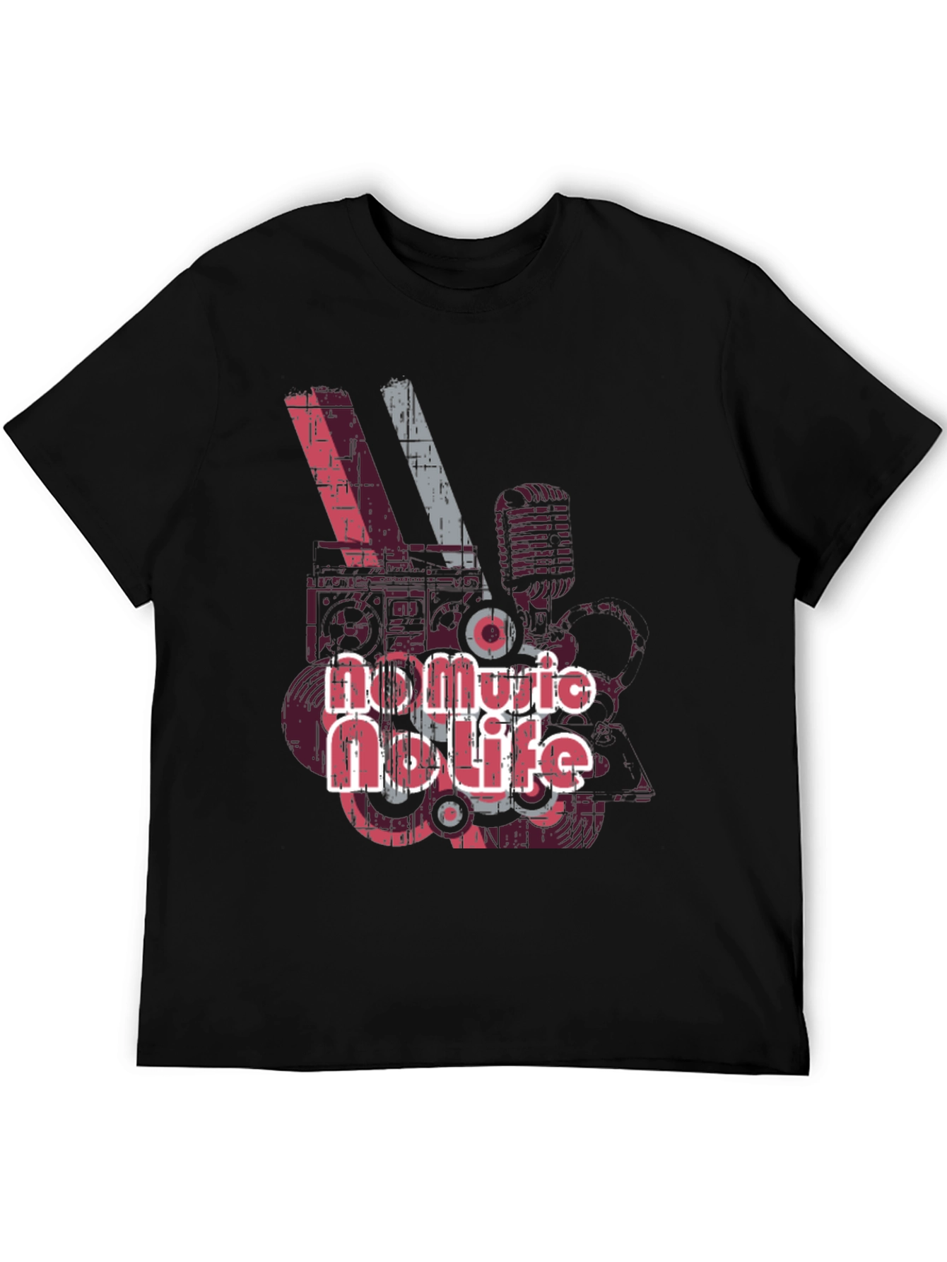 No Music No Life Graphic T-Shirt