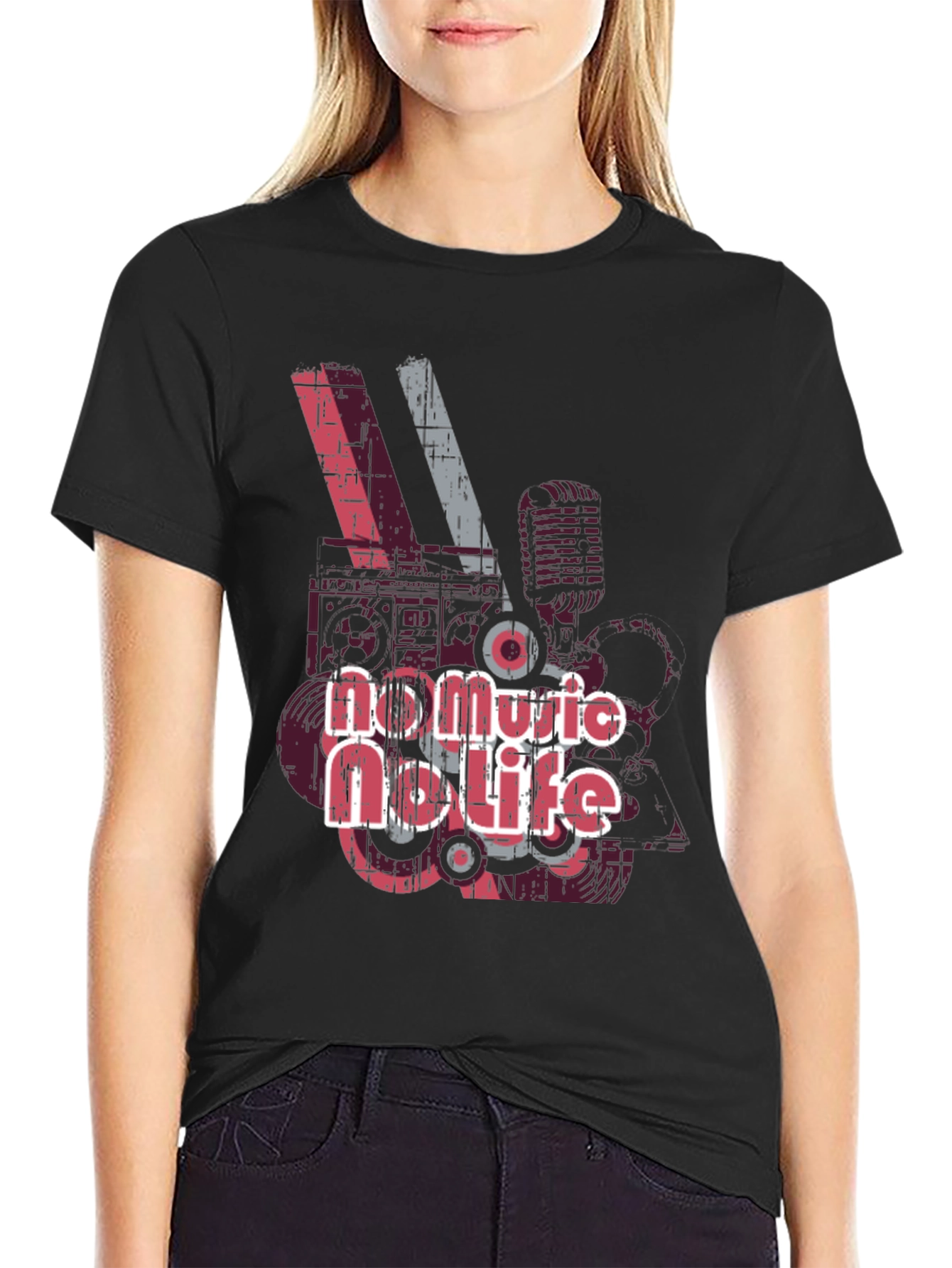 No Music No Life Graphic T-Shirt