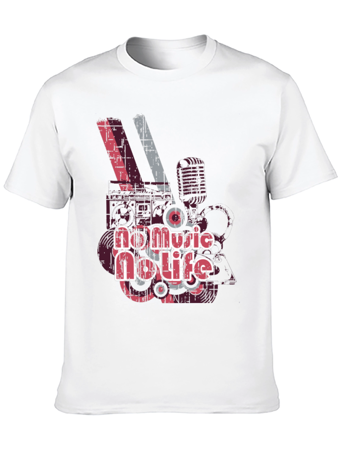 No Music No Life Graphic T-Shirt