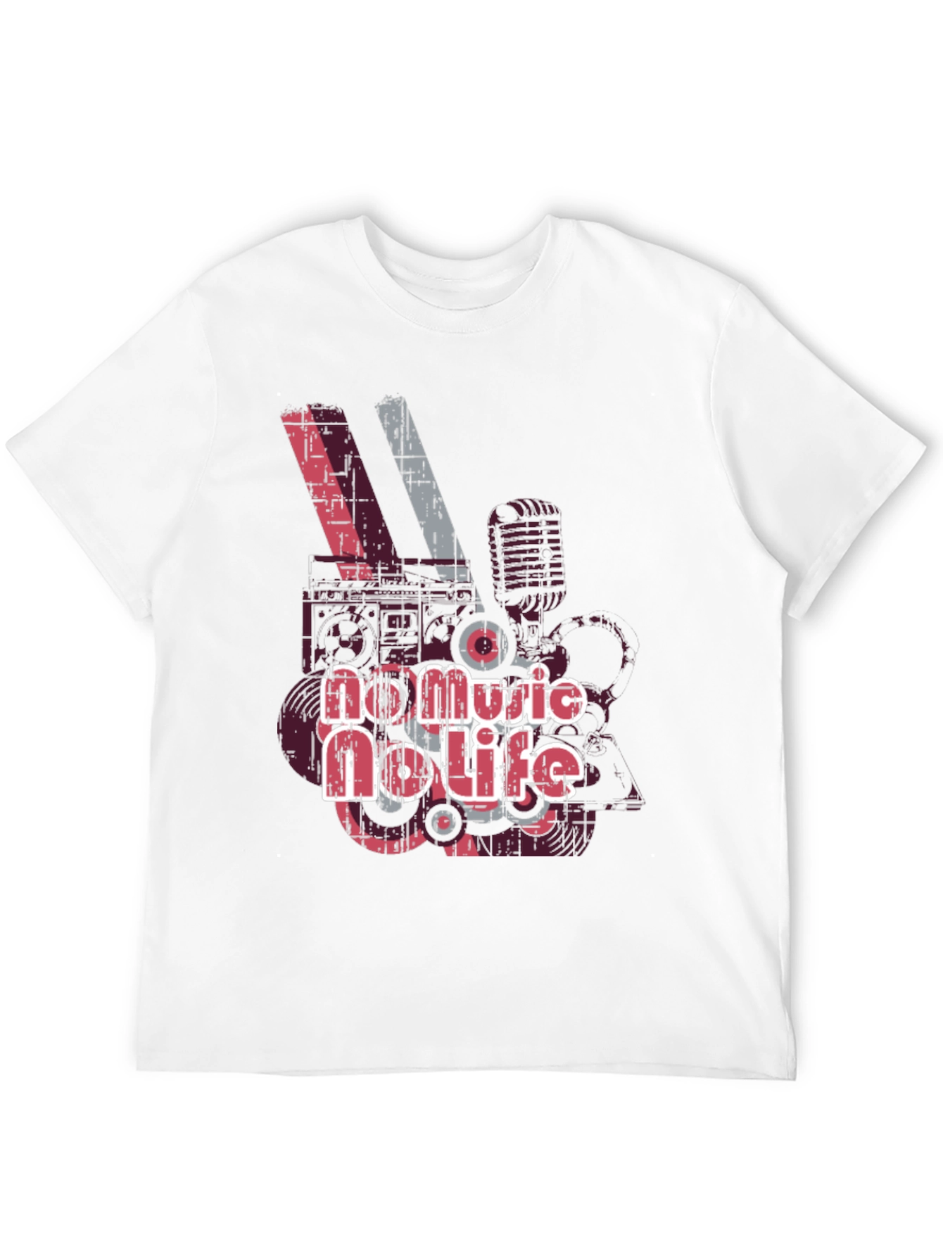 No Music No Life Graphic T-Shirt
