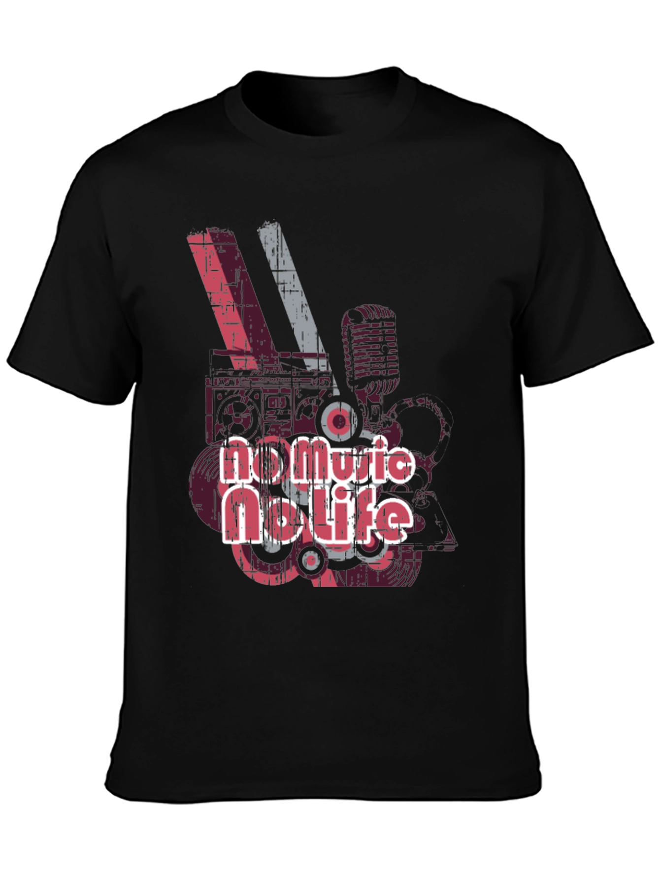 No Music No Life Graphic T-Shirt