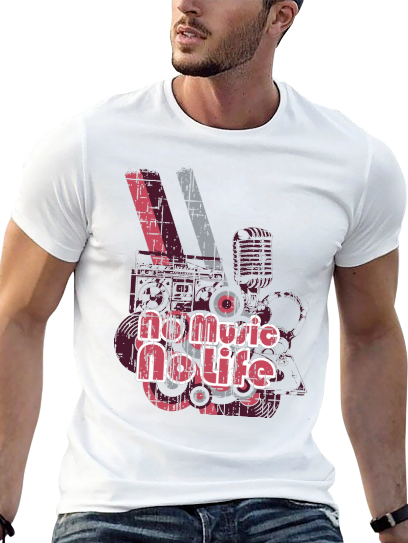 No Music No Life Graphic T-Shirt
