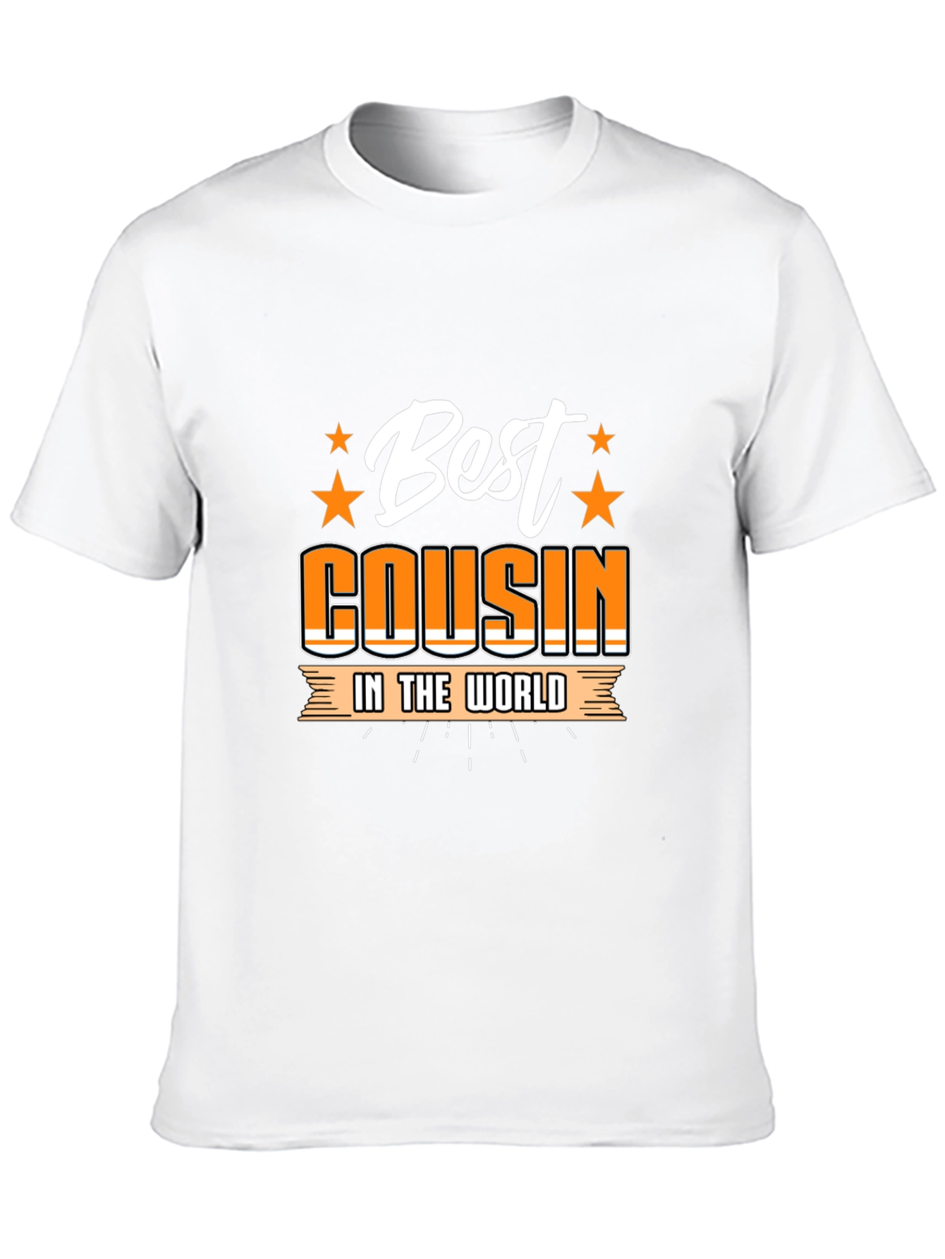 Best Cousin in the World Black Graphic T-Shirt