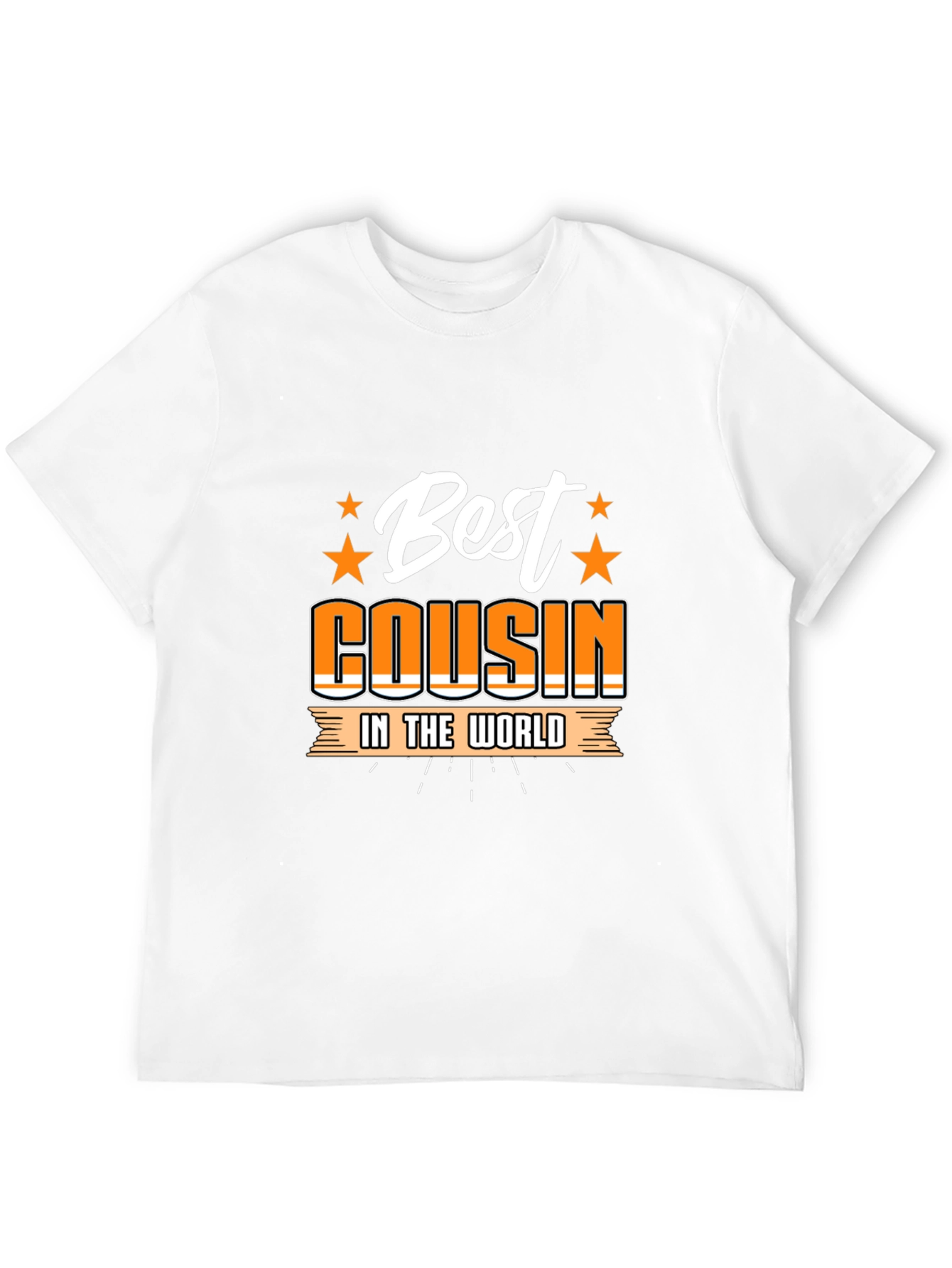 Best Cousin in the World Black Graphic T-Shirt