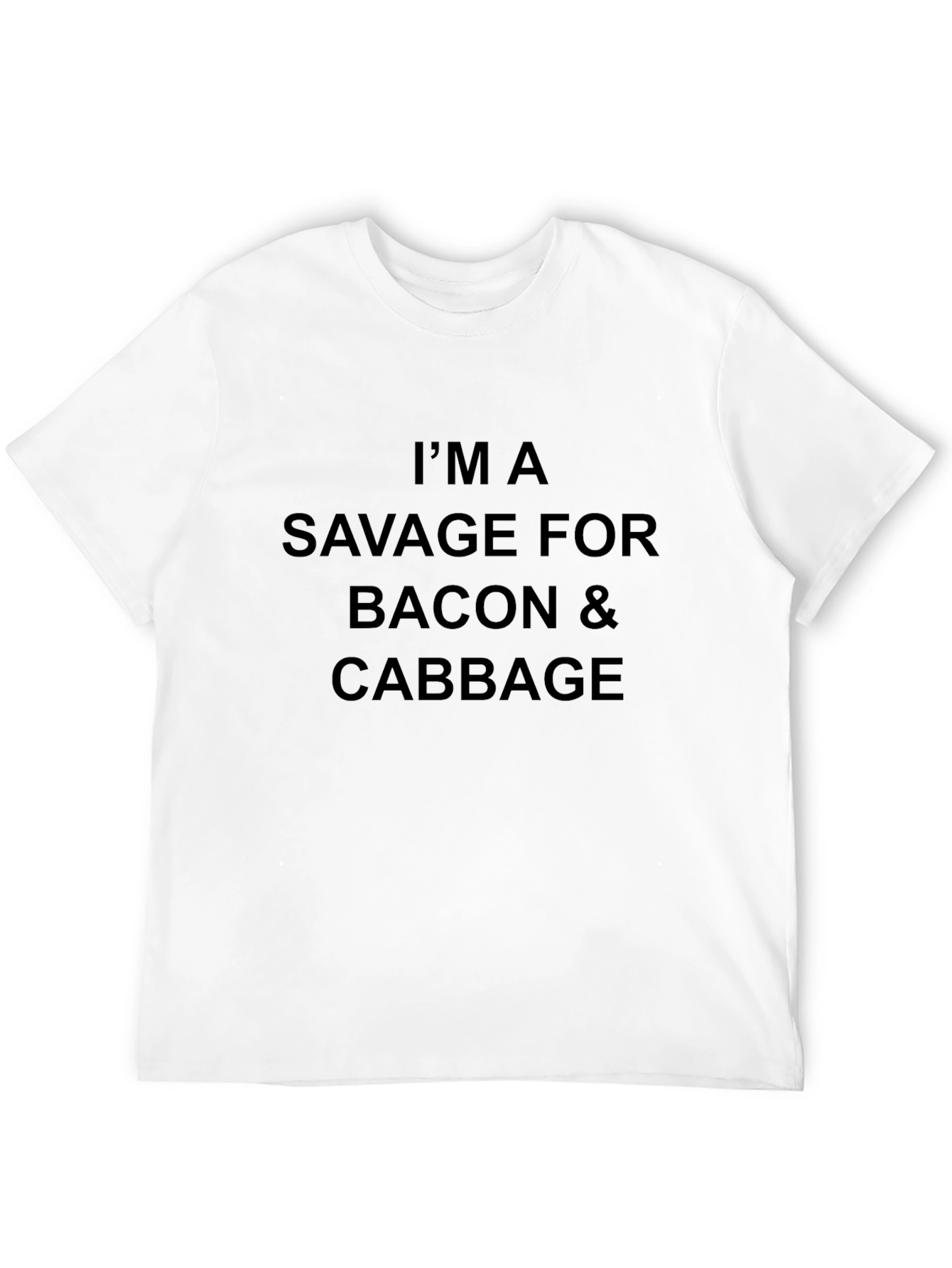 Savage for Bacon & Cabbage Black T-Shirt