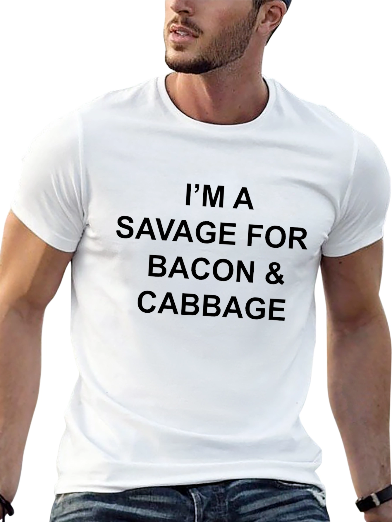 Savage for Bacon & Cabbage Black T-Shirt