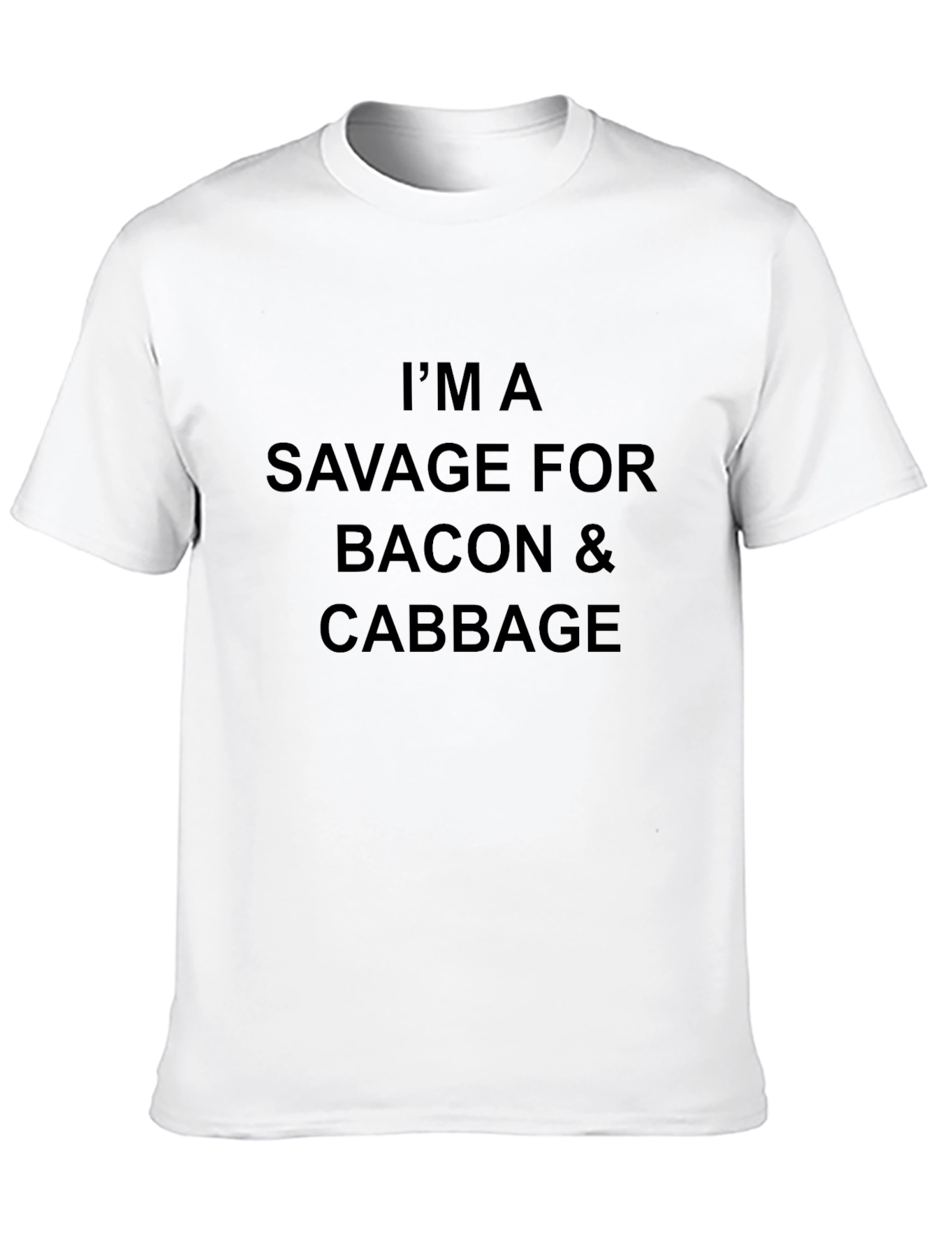 Savage for Bacon & Cabbage Black T-Shirt