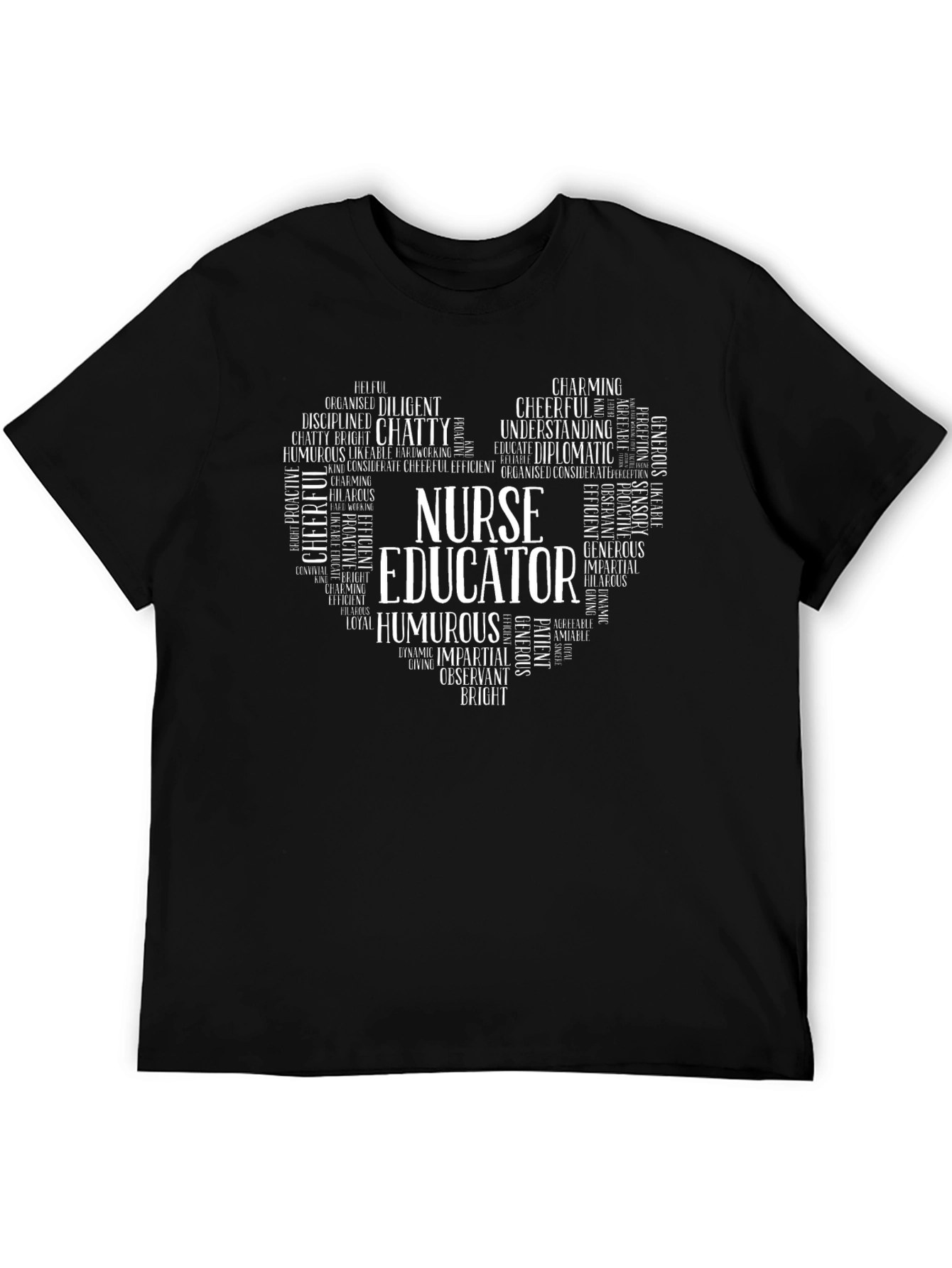 Nurse Educator Heart Word Art T-Shirt