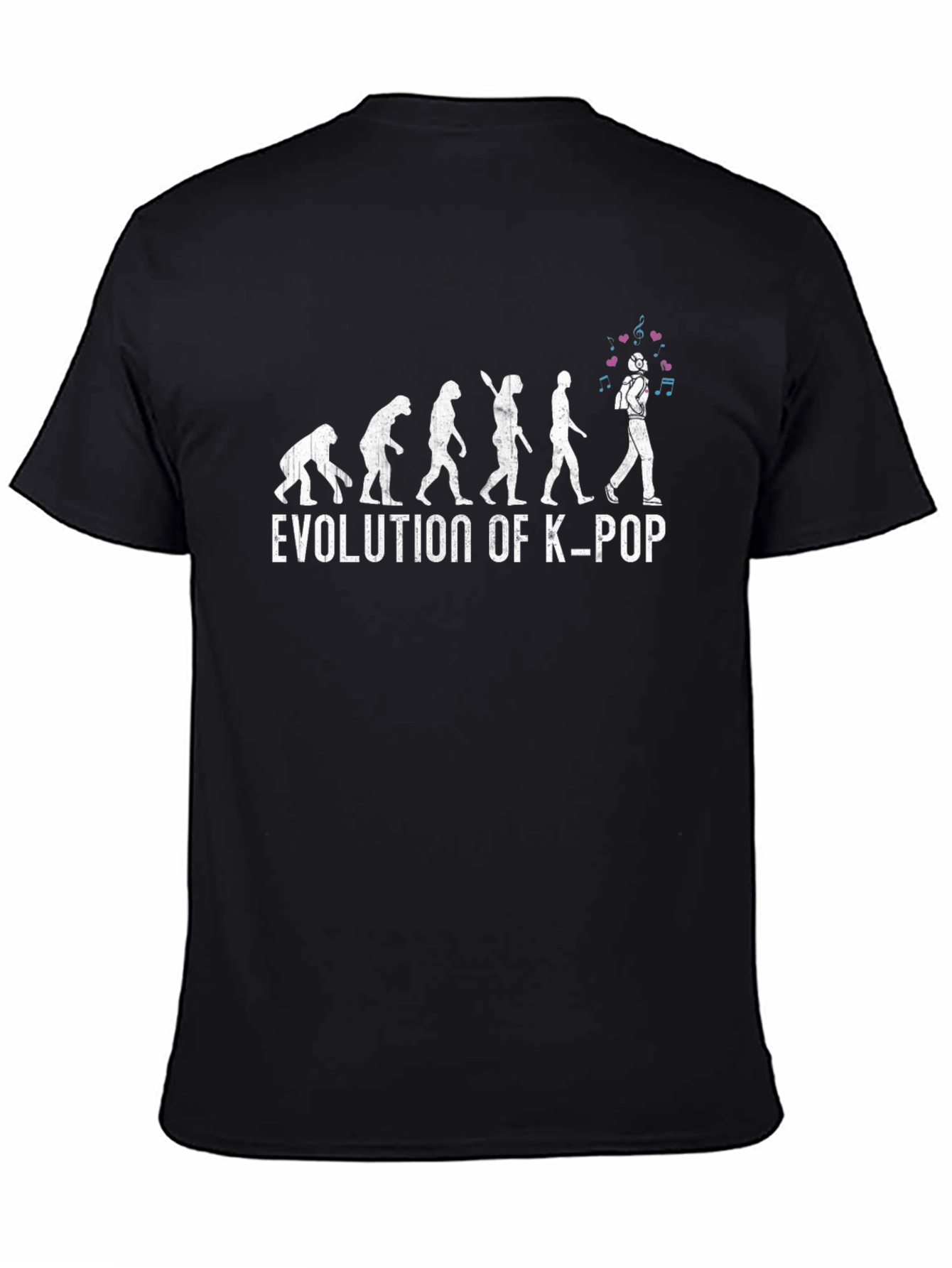Evolution of K-Pop Black T-Shirt