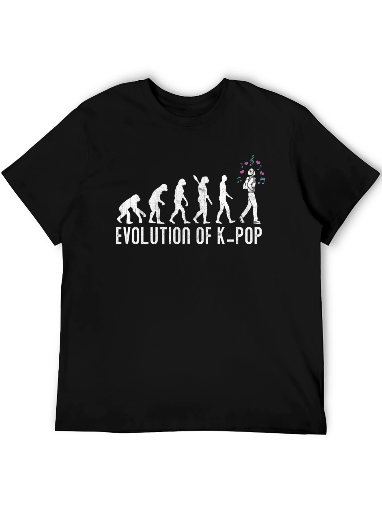 Evolution of K-Pop Black T-Shirt