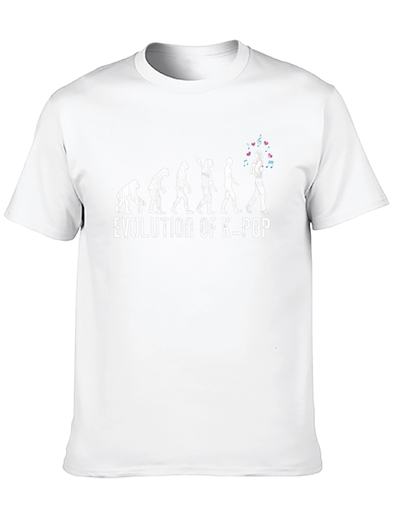 Evolution of K-Pop Black T-Shirt