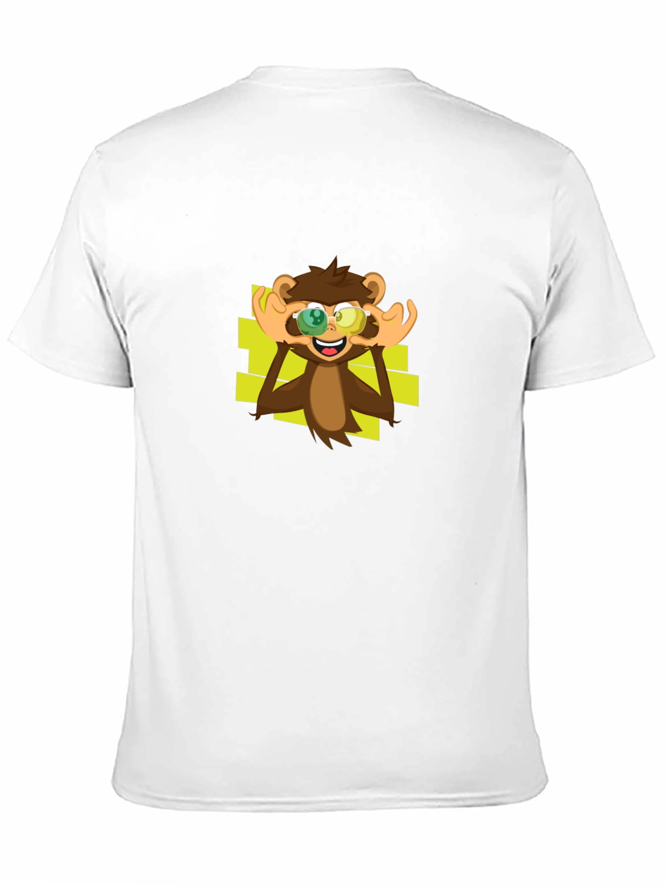 Monkey Graphic Tee - Black Cotton T-Shirt