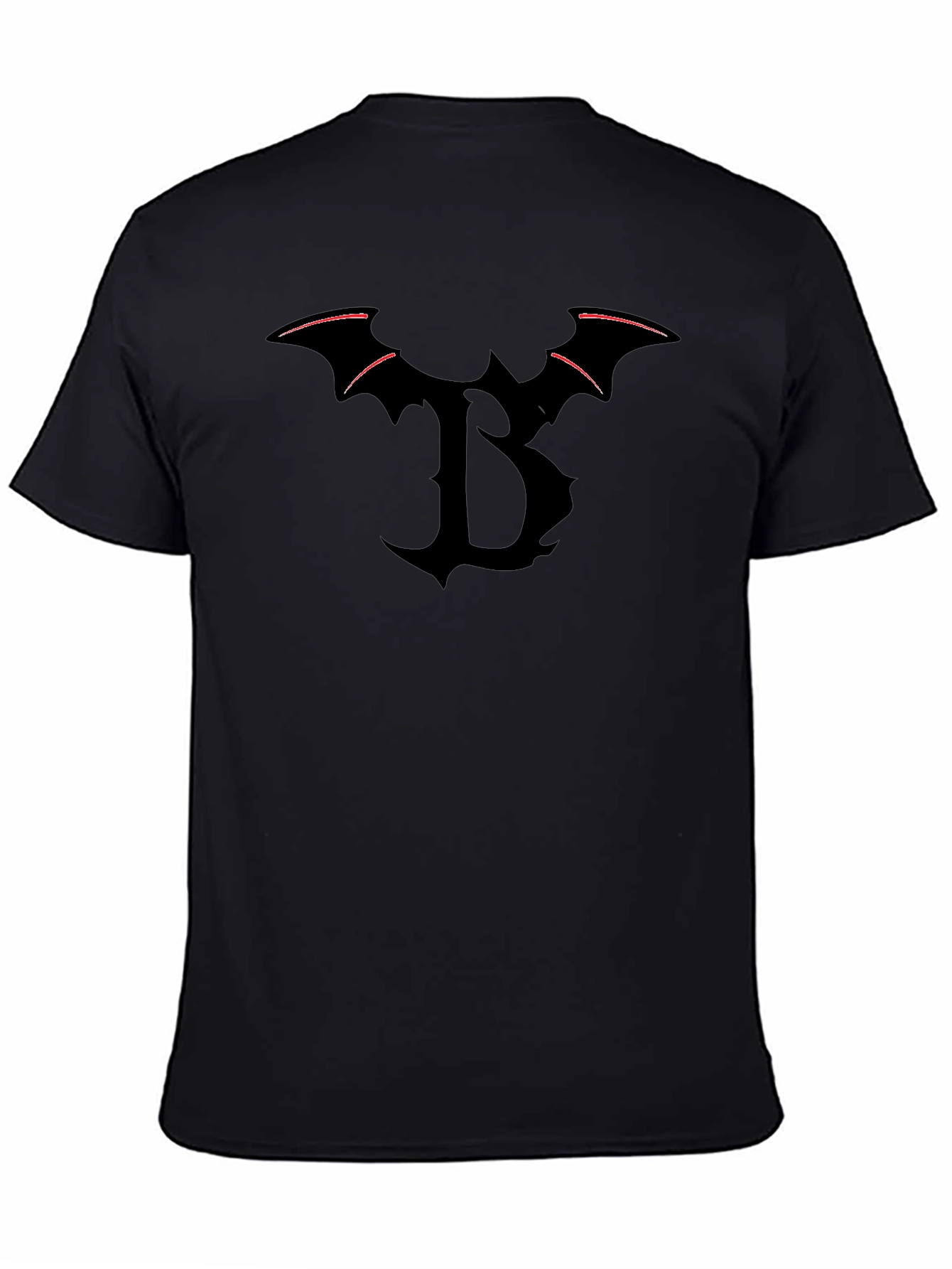 Bat Letter B Black T-Shirt