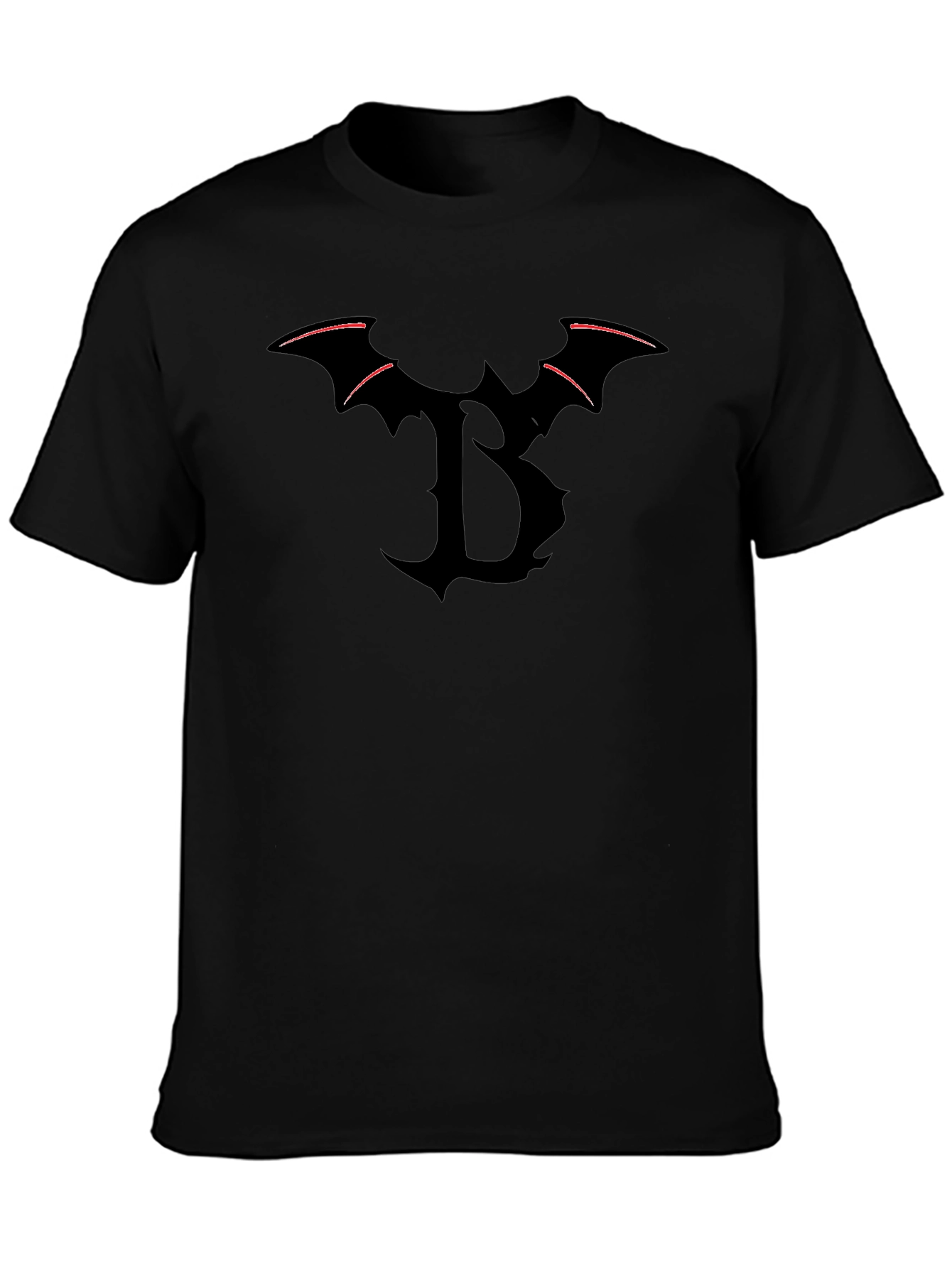 Bat Letter B Black T-Shirt