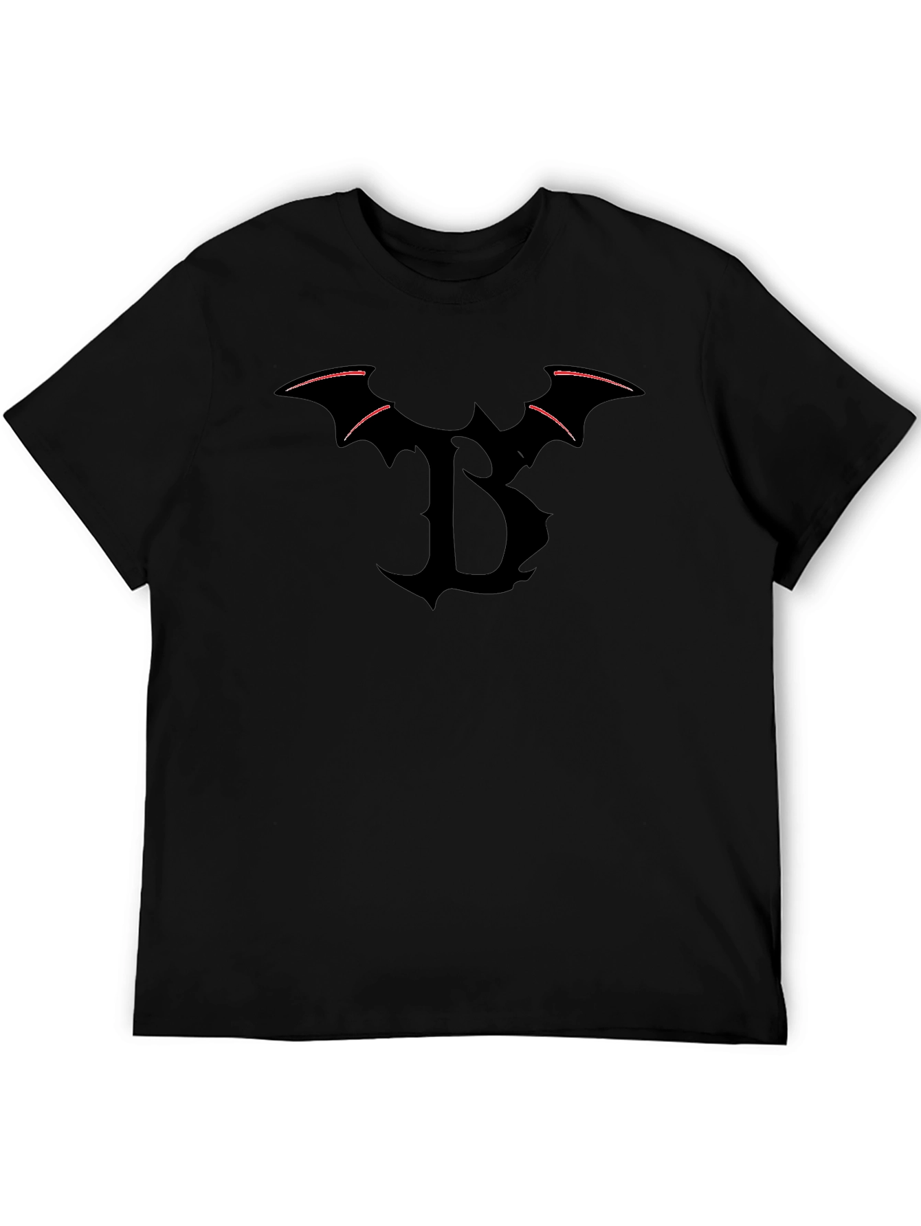 Bat Letter B Black T-Shirt