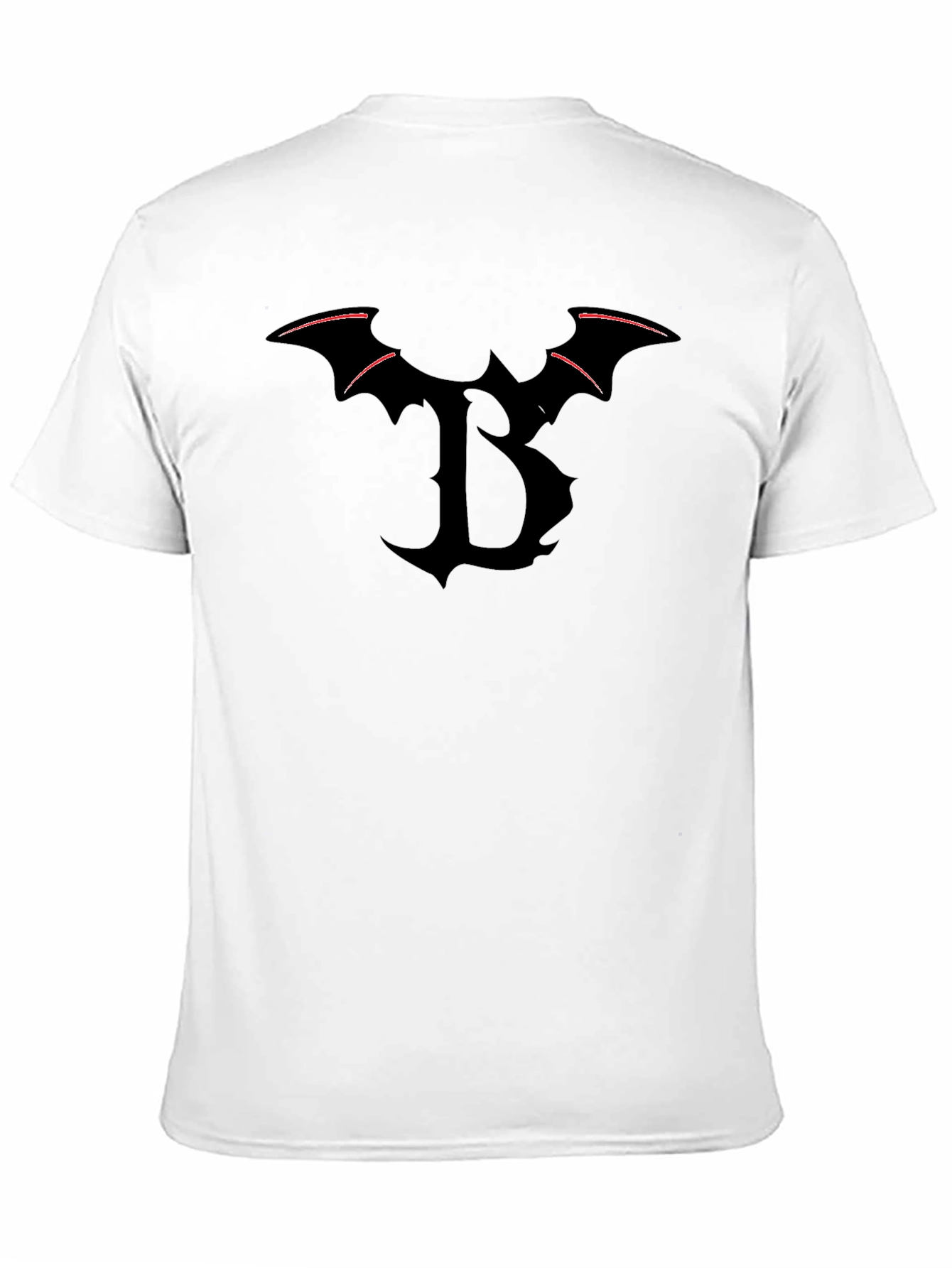 Bat Letter B Black T-Shirt