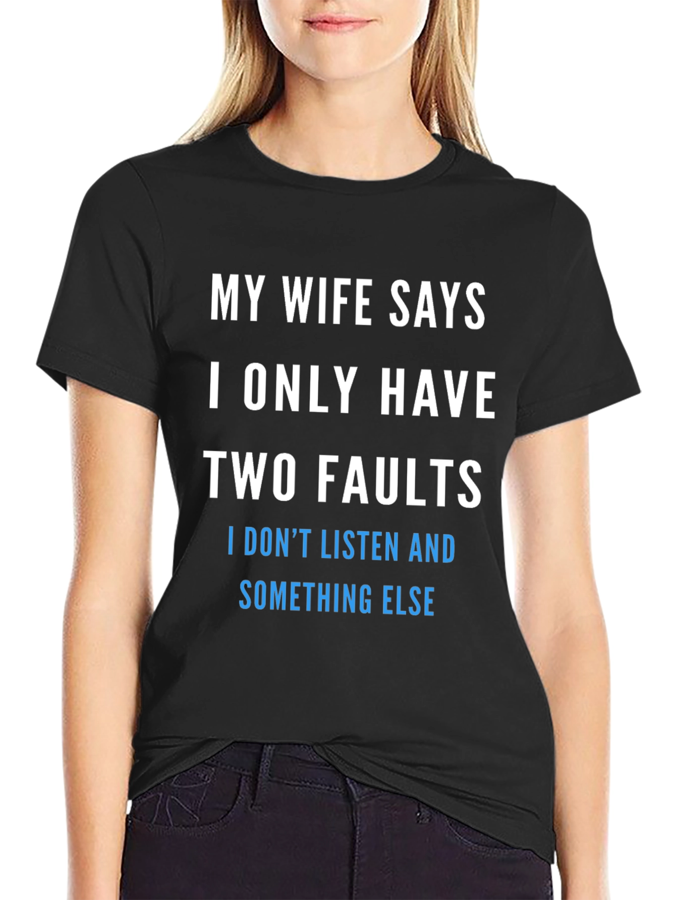 Humorous Two Faults Graphic Tee