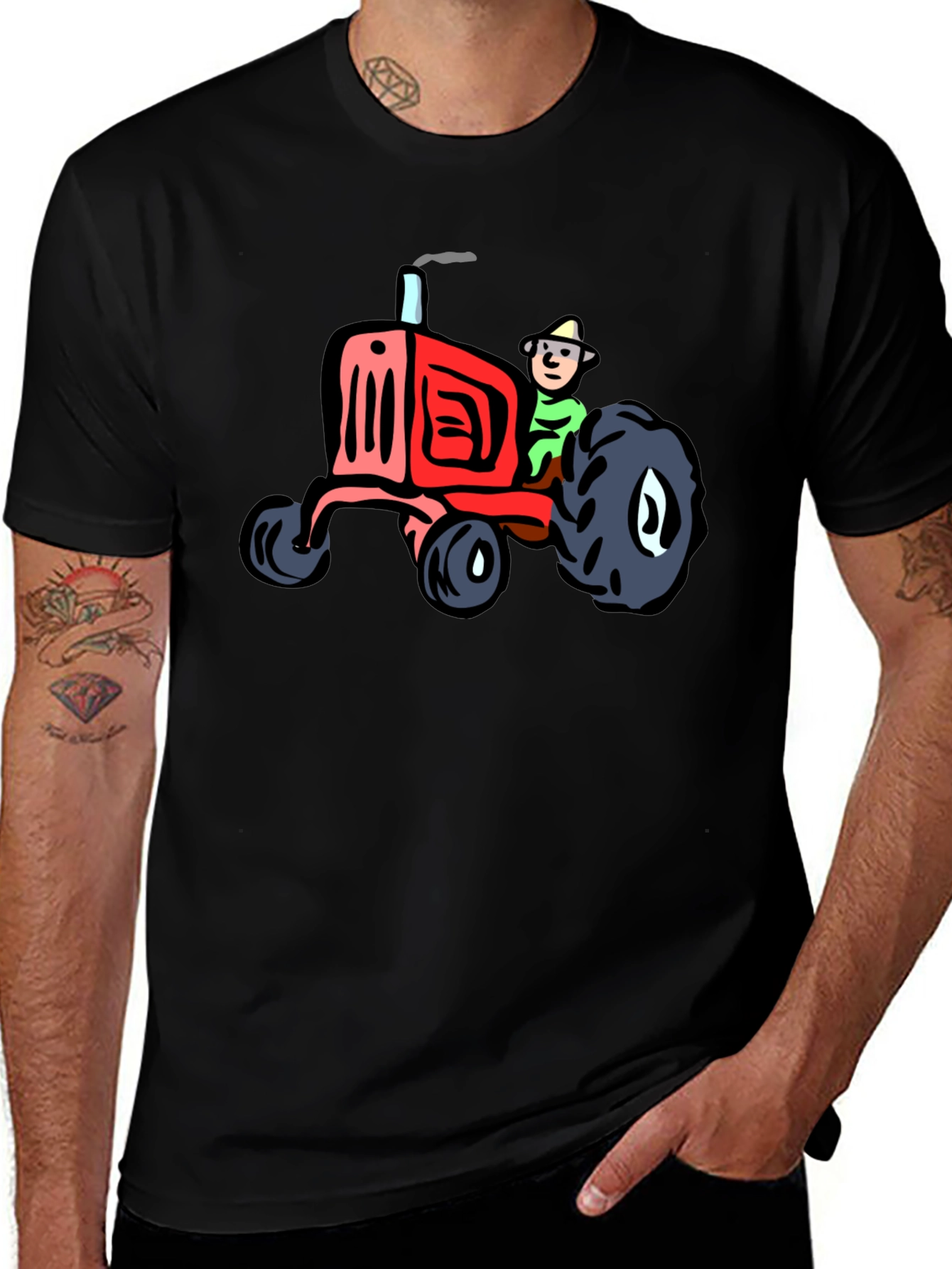Cartoon Tractor T-Shirt