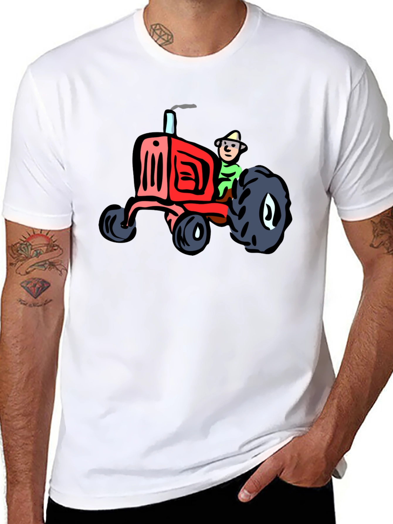 Cartoon Tractor T-Shirt
