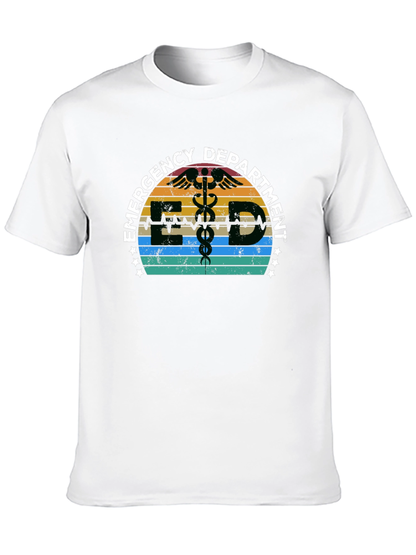 Emergency Department ED Retro Graphic T-Shirt