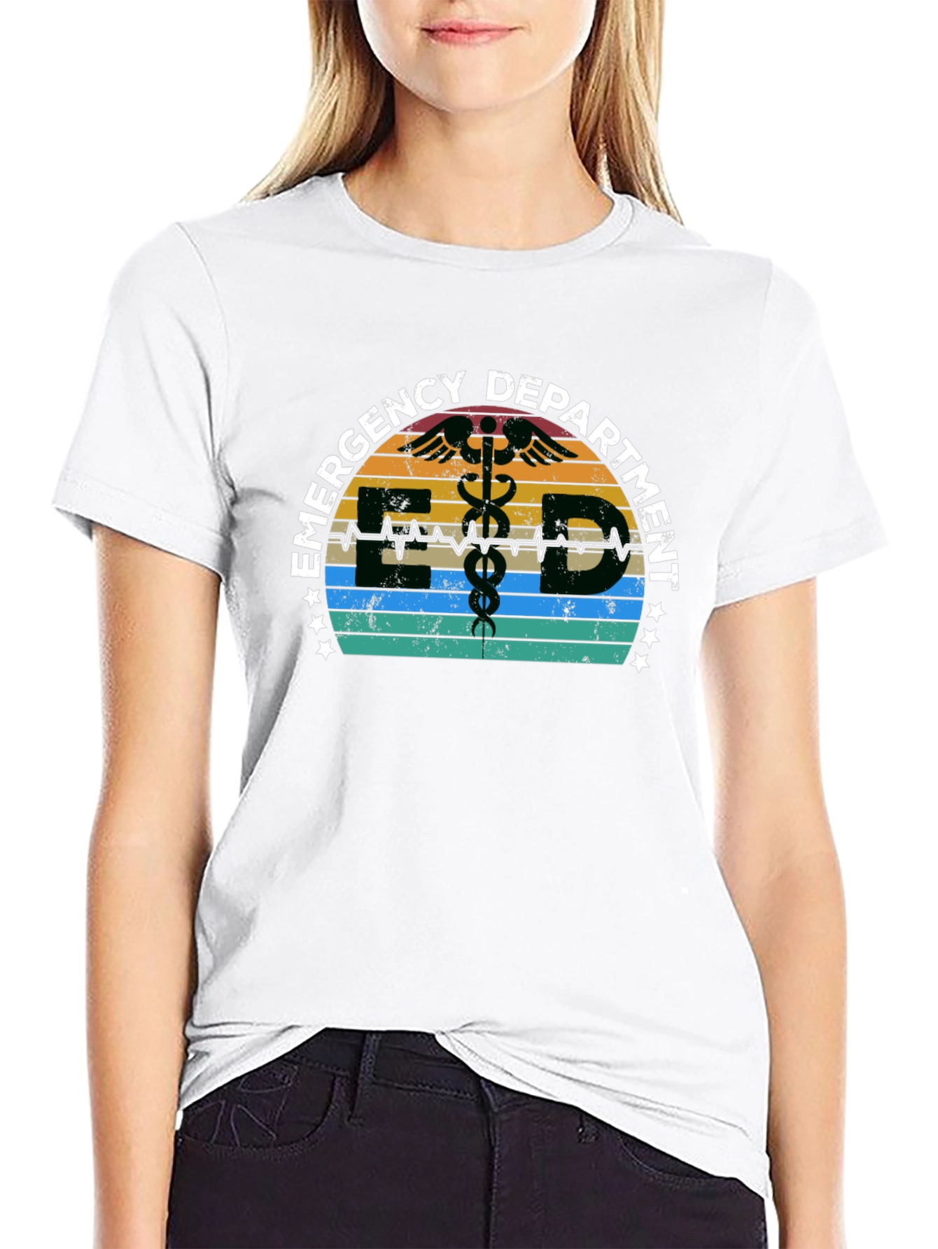 Emergency Department ED Retro Graphic T-Shirt